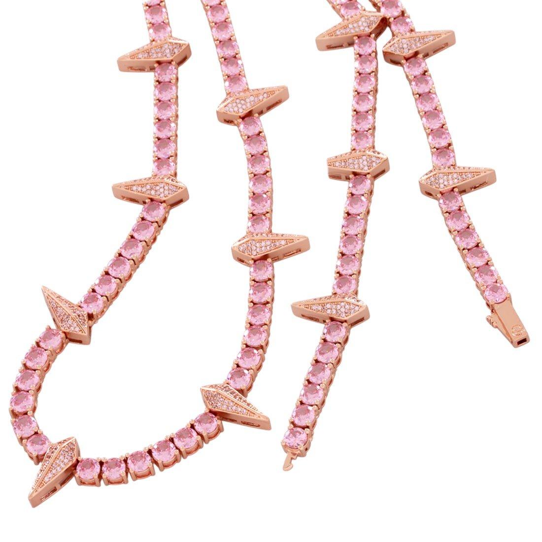 King Ice Wakanda Tennis Chain - Rose Gold - ROSE GOLD