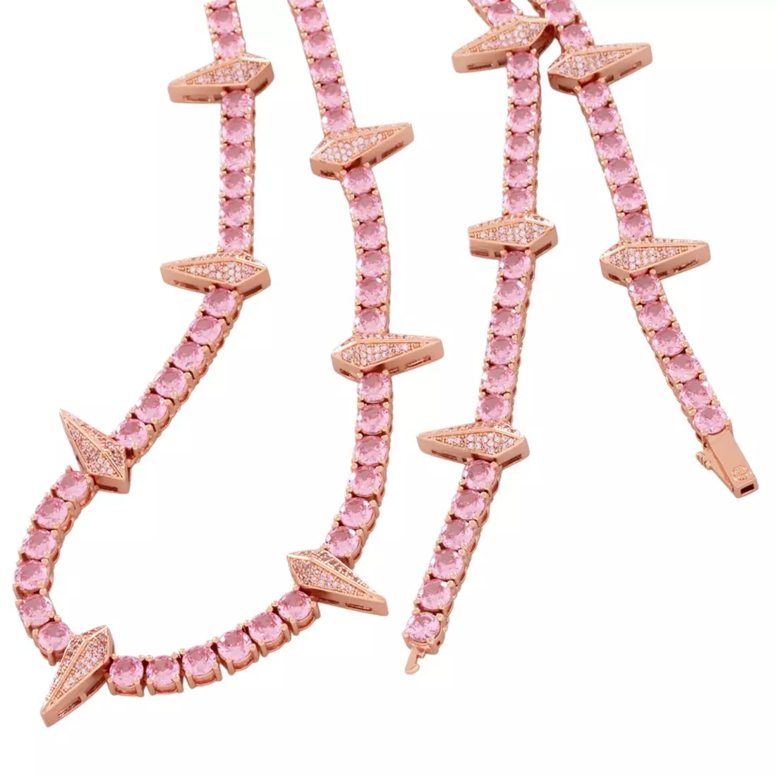 King Ice Wakanda Tennis Chain - Rose Gold - ROSE GOLD