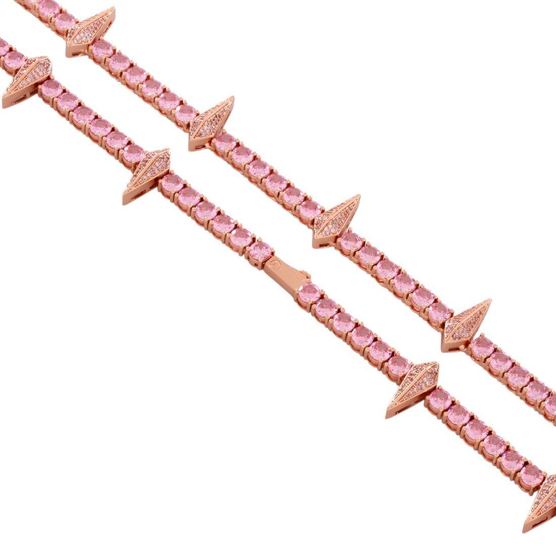 King Ice Wakanda Tennis Chain - Rose Gold - ROSE GOLD