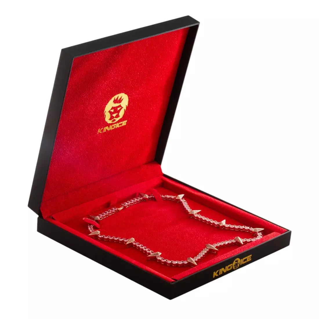 King Ice Wakanda Tennis Chain - Rose Gold - ROSE GOLD