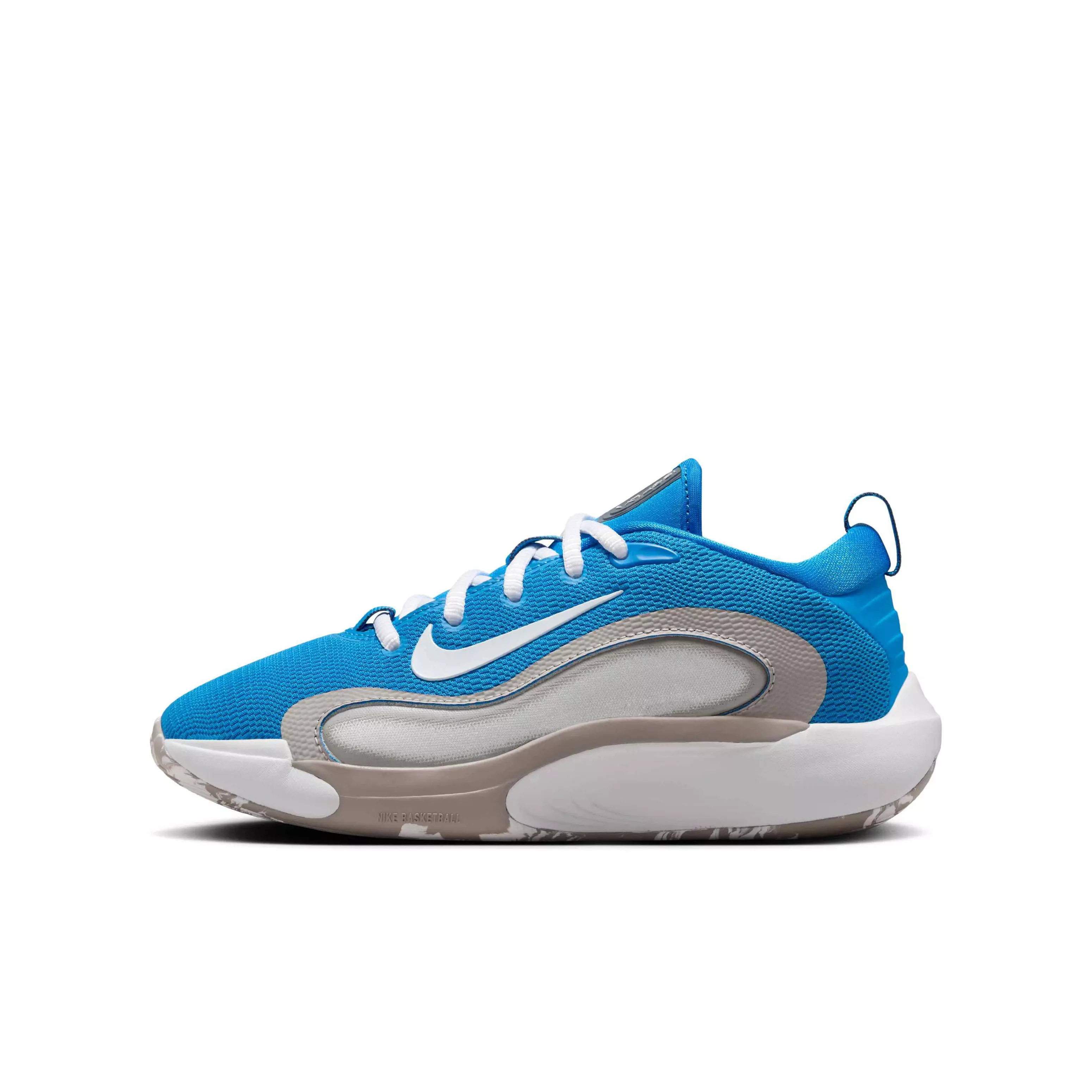 Nike IsoFly "Photo Blue/College Grey/Phantom/White" Grade School Boys' Basketball Shoe - BLUE/GREY/PHANTOM/WHITE