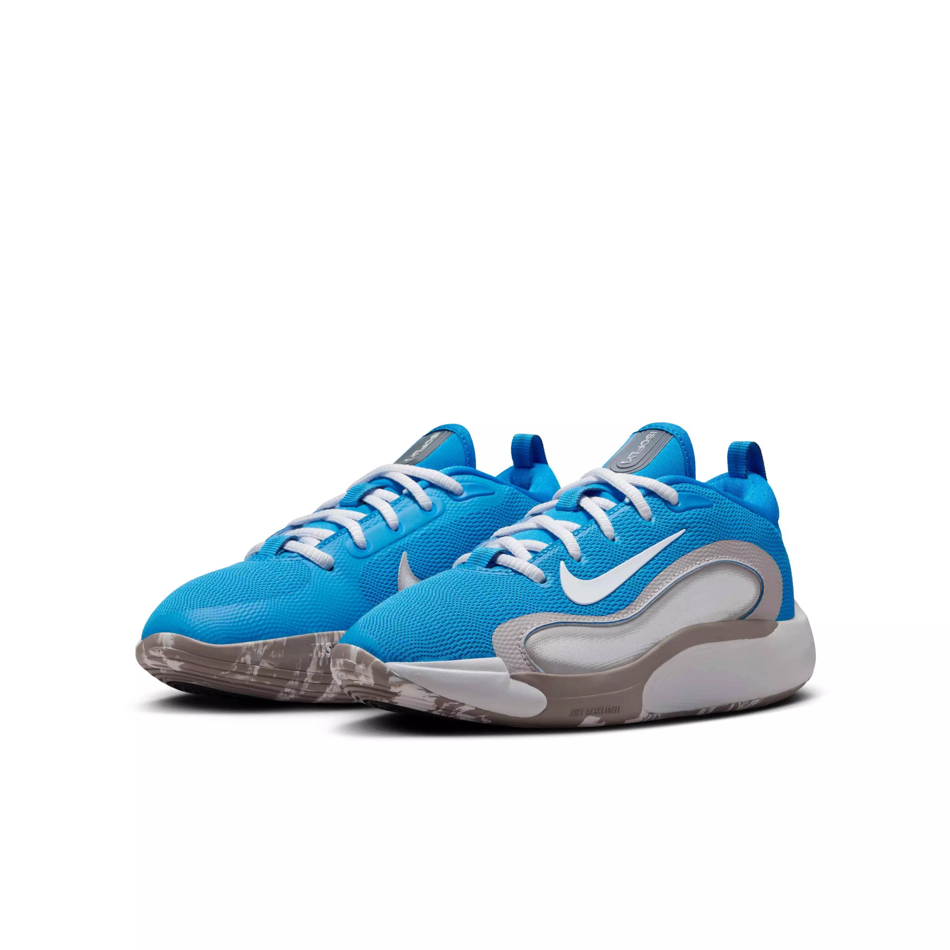 Nike IsoFly "Photo Blue/College Grey/Phantom/White" Grade School Boys' Basketball Shoe - BLUE/GREY/PHANTOM/WHITE