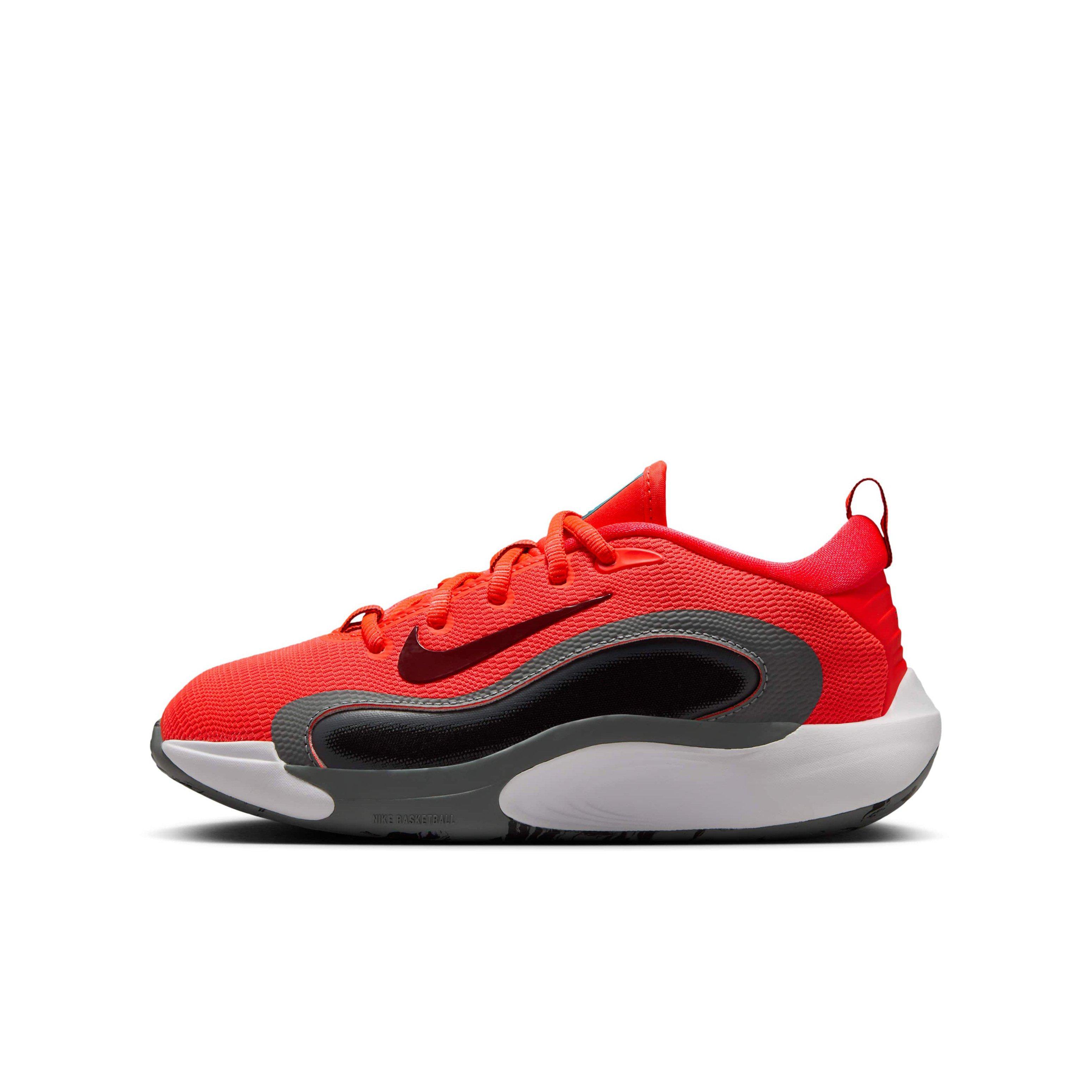 Nike IsoFly Grade School Boys' "Bright Crimson/Smoke Grey/Black/Team Red" Basketball Shoe