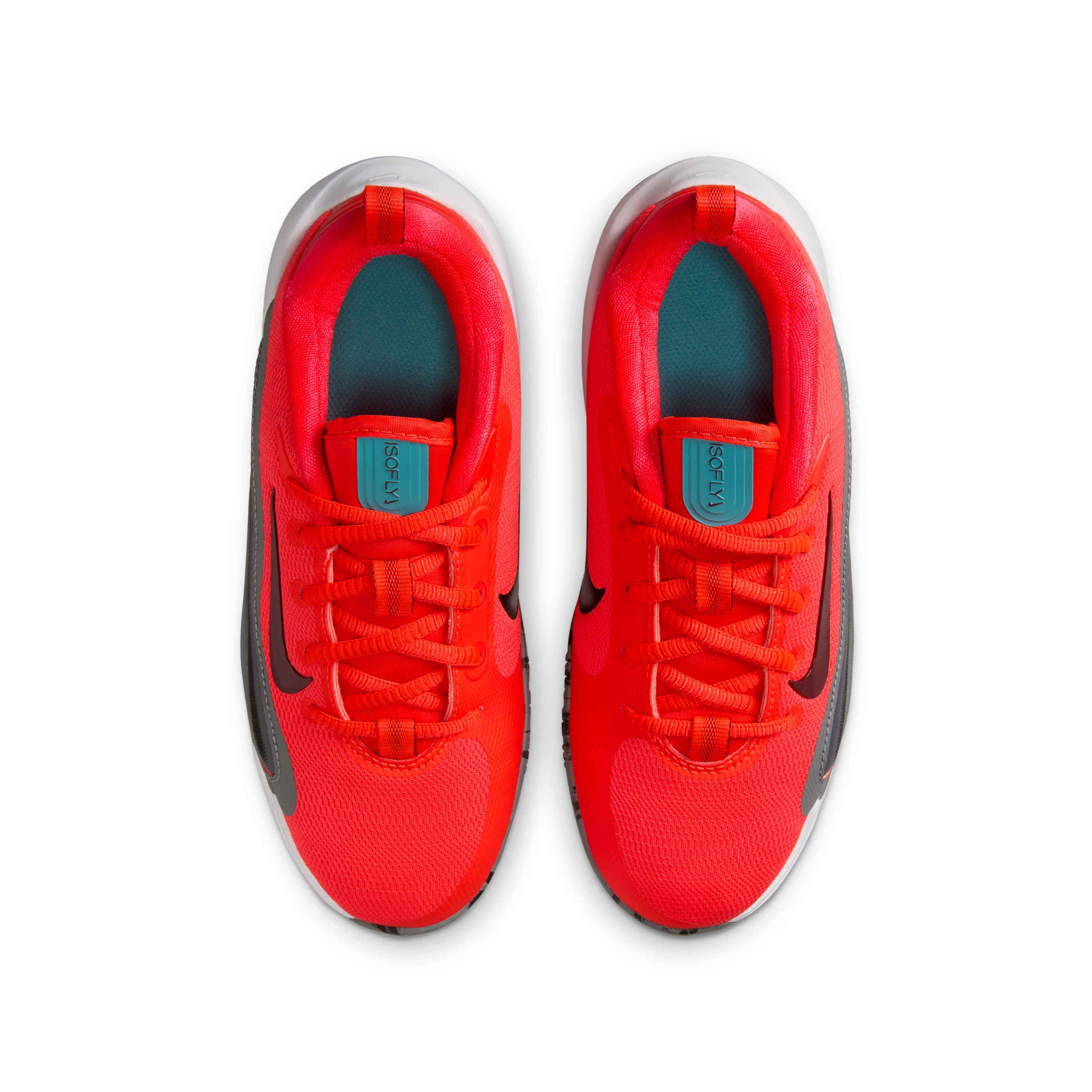 Nike IsoFly Grade School Boys' "Bright Crimson/Smoke Grey/Black/Team Red" Basketball Shoe