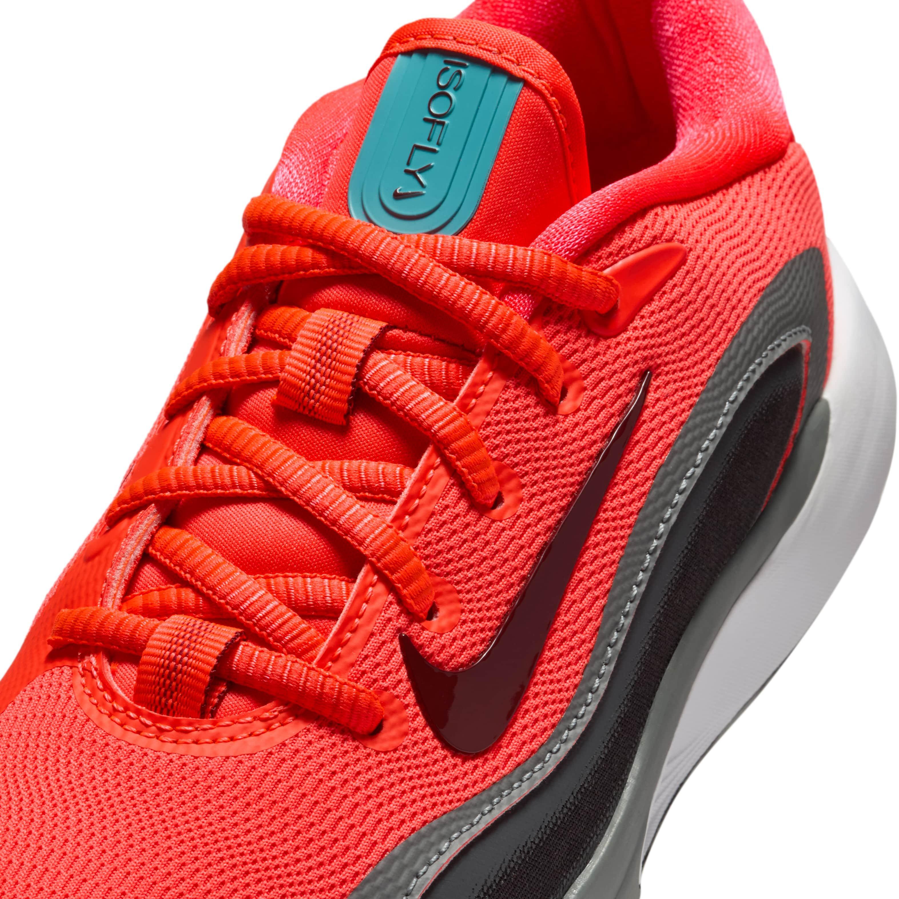 Nike IsoFly Grade School Boys' "Bright Crimson/Smoke Grey/Black/Team Red" Basketball Shoe