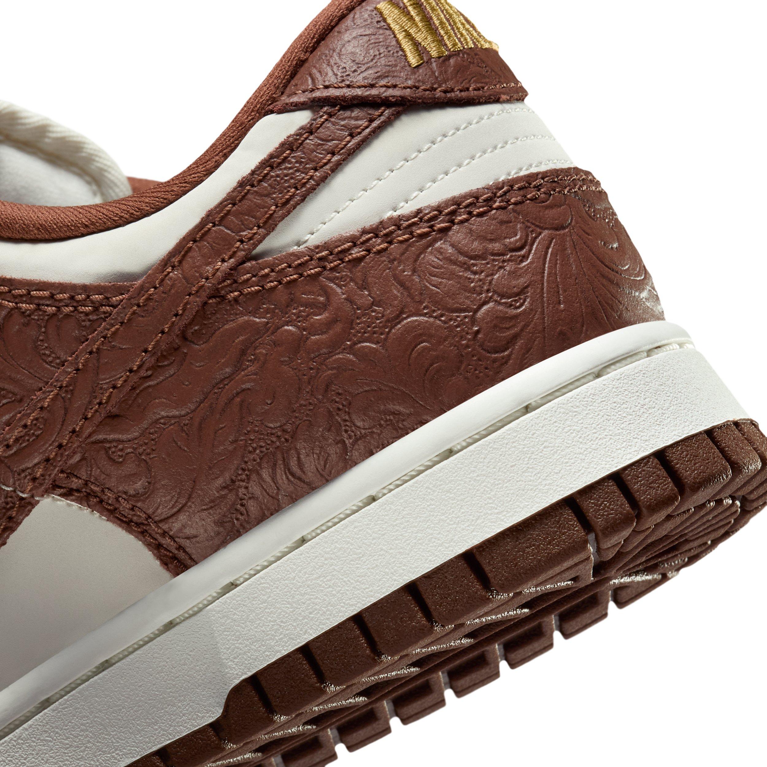 Nike Dunk Low "Sail/Sail/Metallic Gold/Fauna Brown" Women's Shoe - SAIL/SAIL/GOLD/BROWN Thumbnail View 8