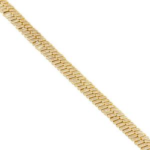 King Ice 12mm Iced Herringbone Chain - Gold - GOLD