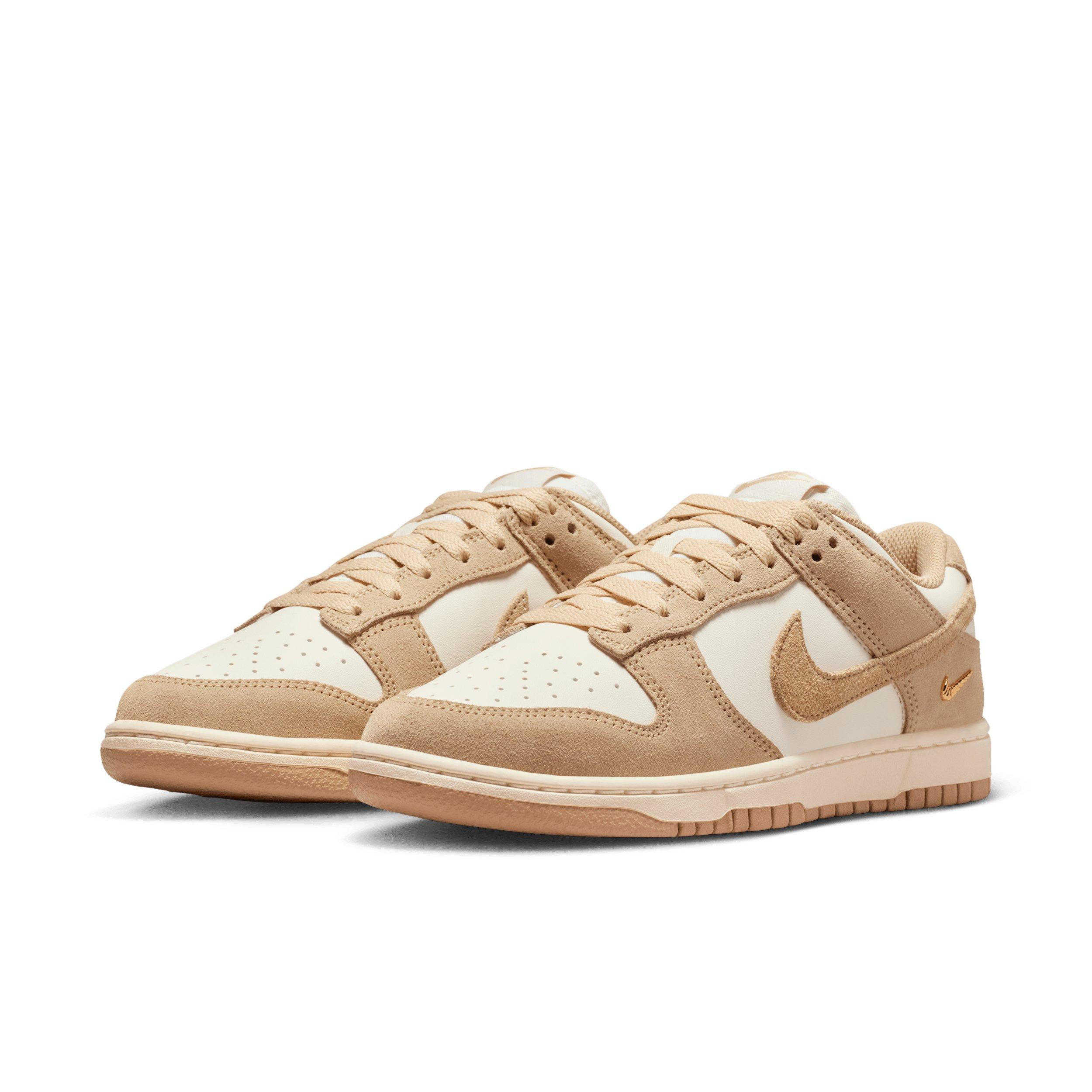 Nike Dunk Low "Sail/White/Metallic Gold/Linen" Women's Shoe - SAIL/WHITE/GOLD/LINEN Thumbnail View 3