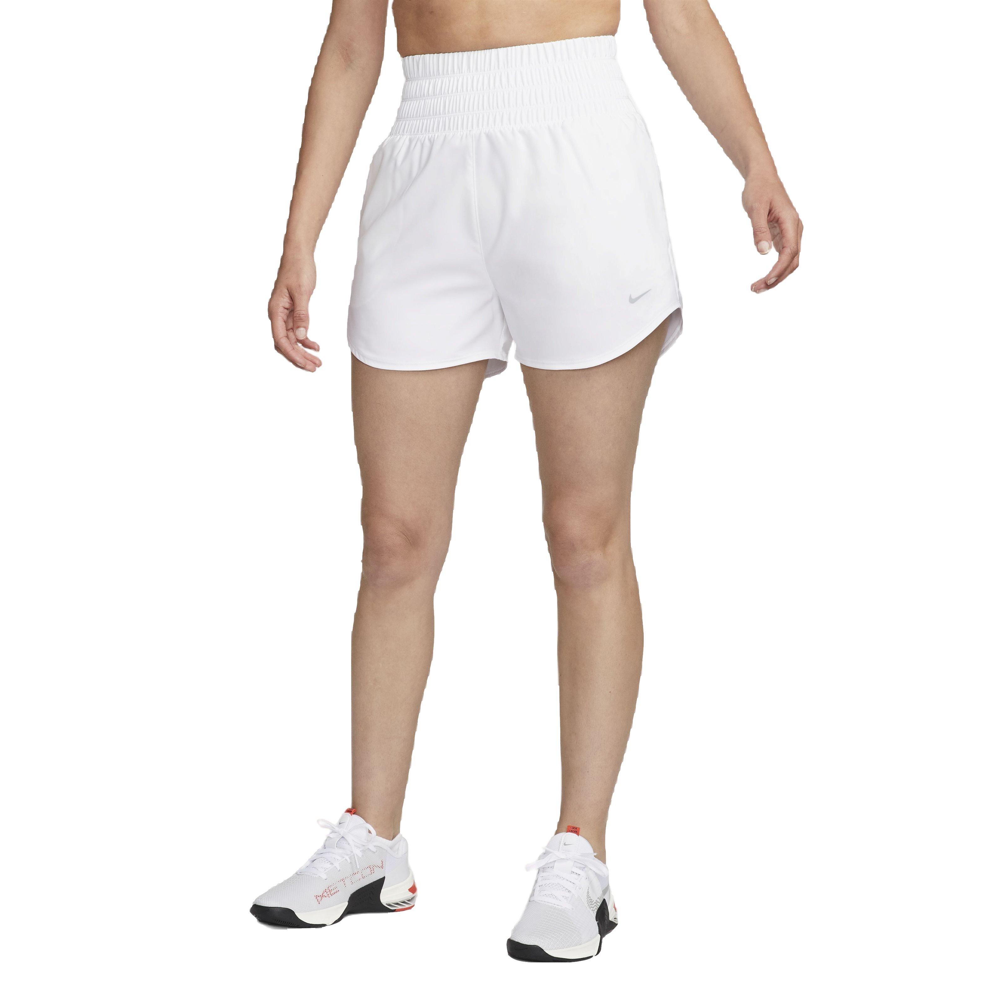 Nike Women's One Dri-FIT Ultra HW 3" Brief-Lined Shorts - BLUE Thumbnail View 4