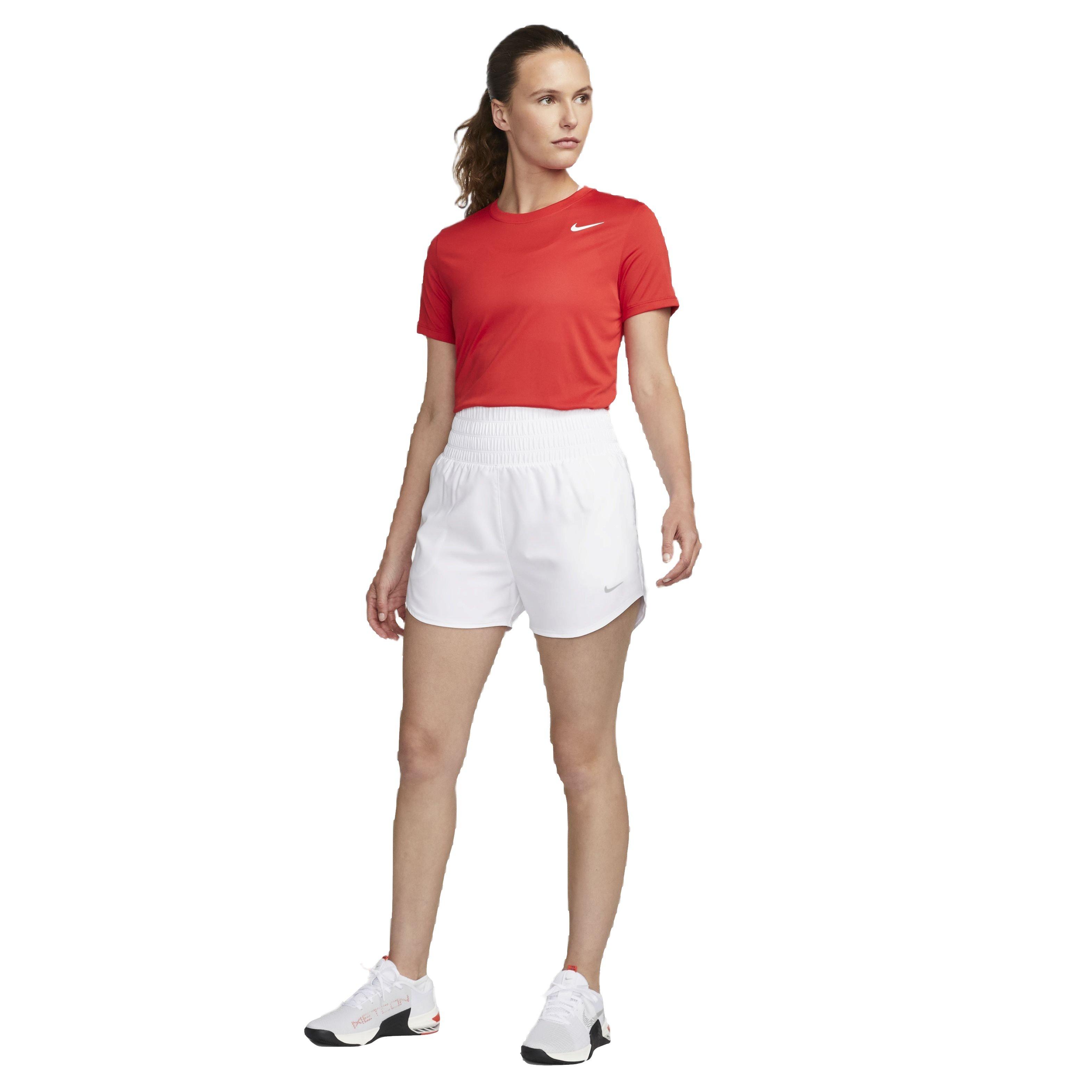 Nike Women's One Dri-FIT Ultra HW 3" Brief-Lined Shorts - BLUE Thumbnail View 5