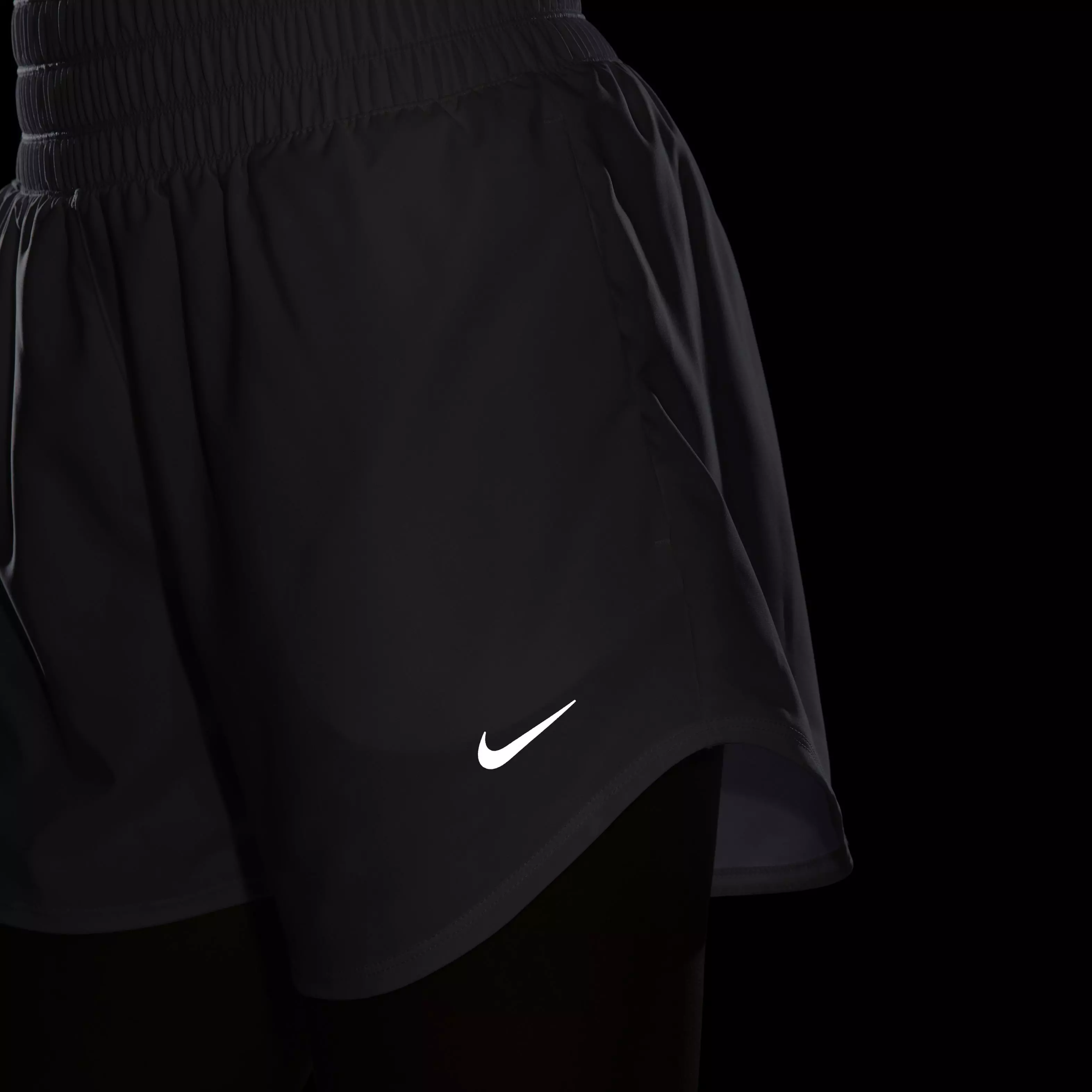 Nike Women's One Dri-FIT Ultra HW 3" Brief-Lined Shorts - BLUE