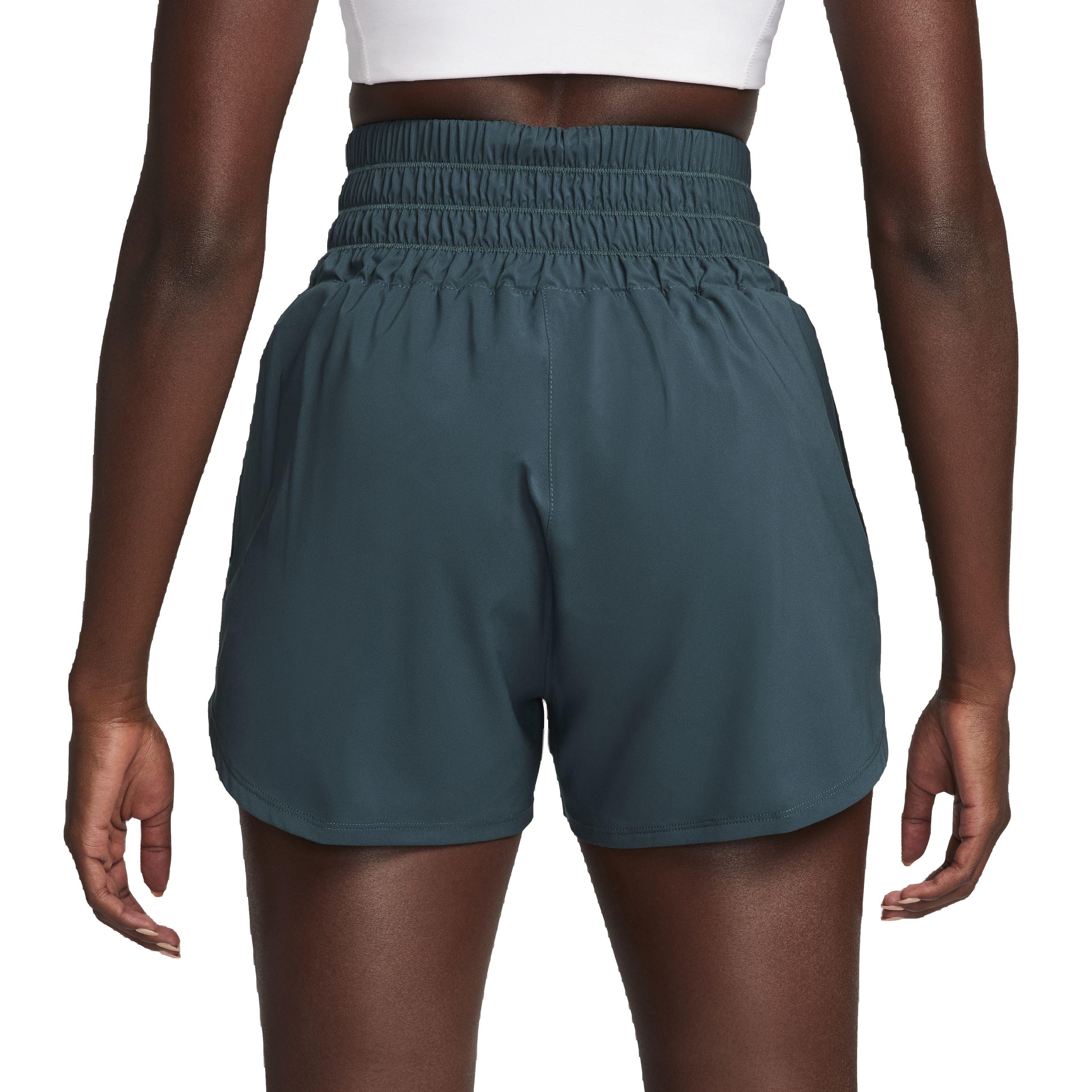 Nike Women's One Dri-FIT Ultra HW 3" Brief-Lined Shorts - DK GREEN Thumbnail View 2