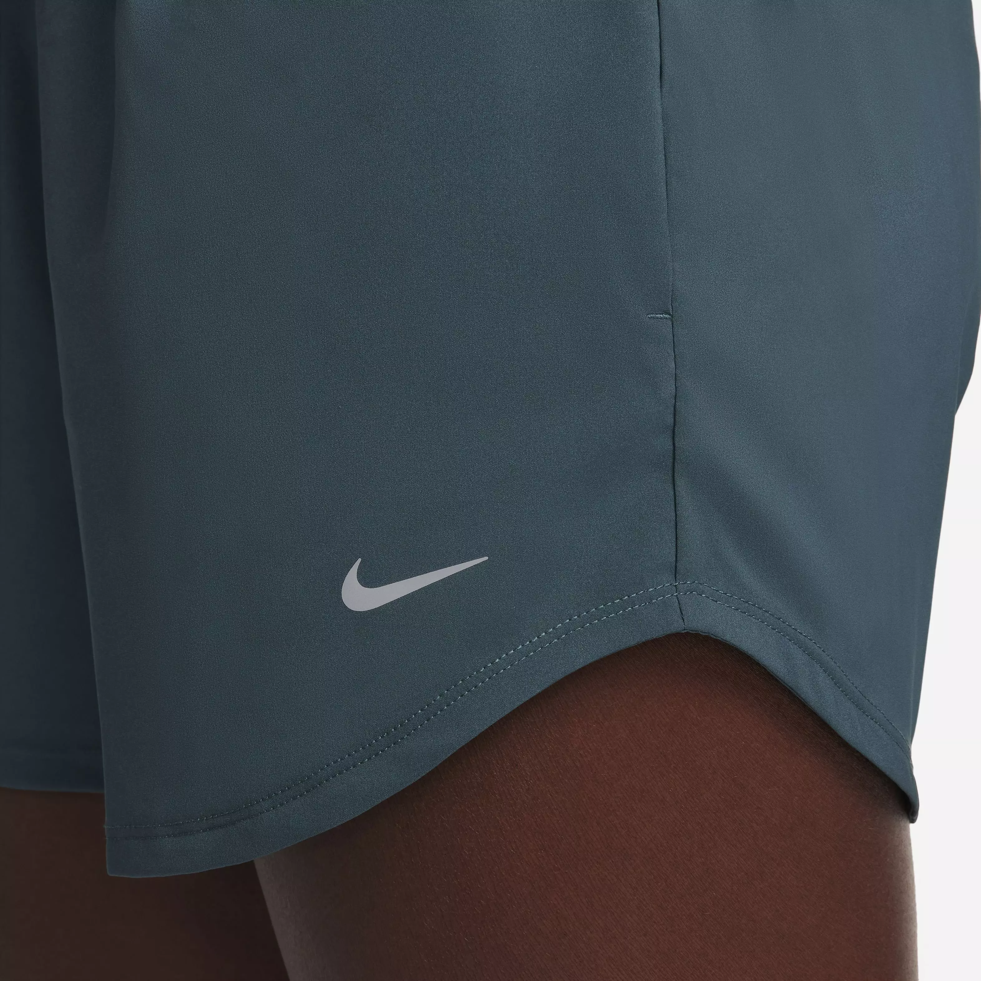 Nike Women's One Dri-FIT Ultra HW 3" Brief-Lined Shorts - DK GREEN