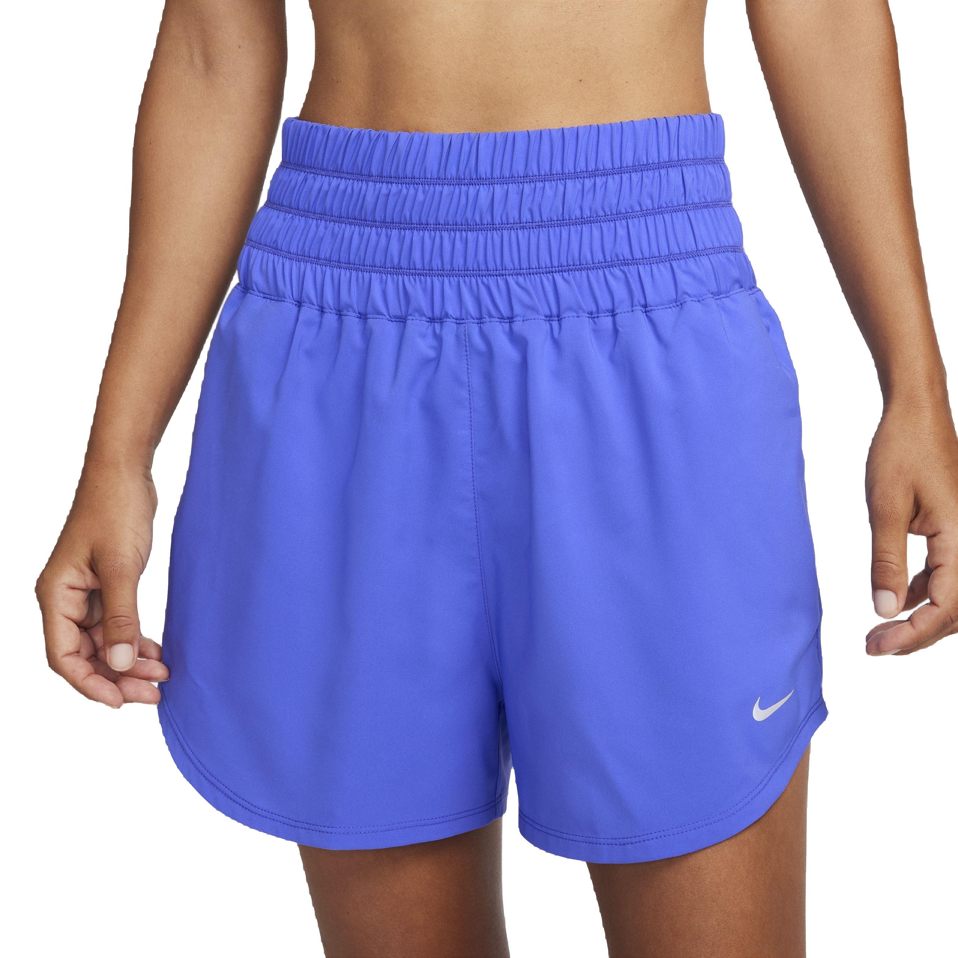 Nike Women's One Dri-FIT Ultra HW 3" Brief-Lined Shorts - BLUE Thumbnail View 1