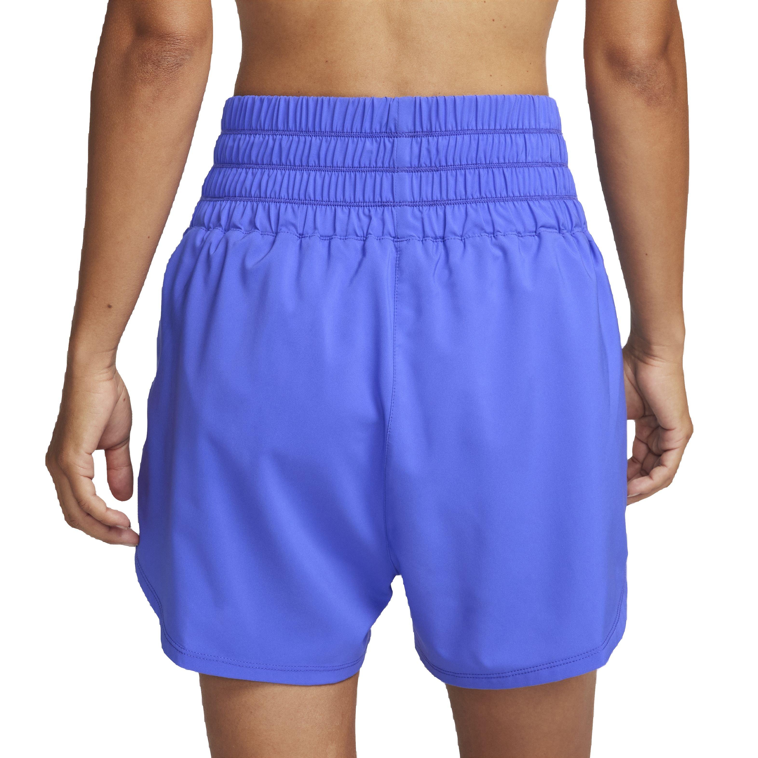 Nike Women's One Dri-FIT Ultra HW 3" Brief-Lined Shorts - BLUE Thumbnail View 2