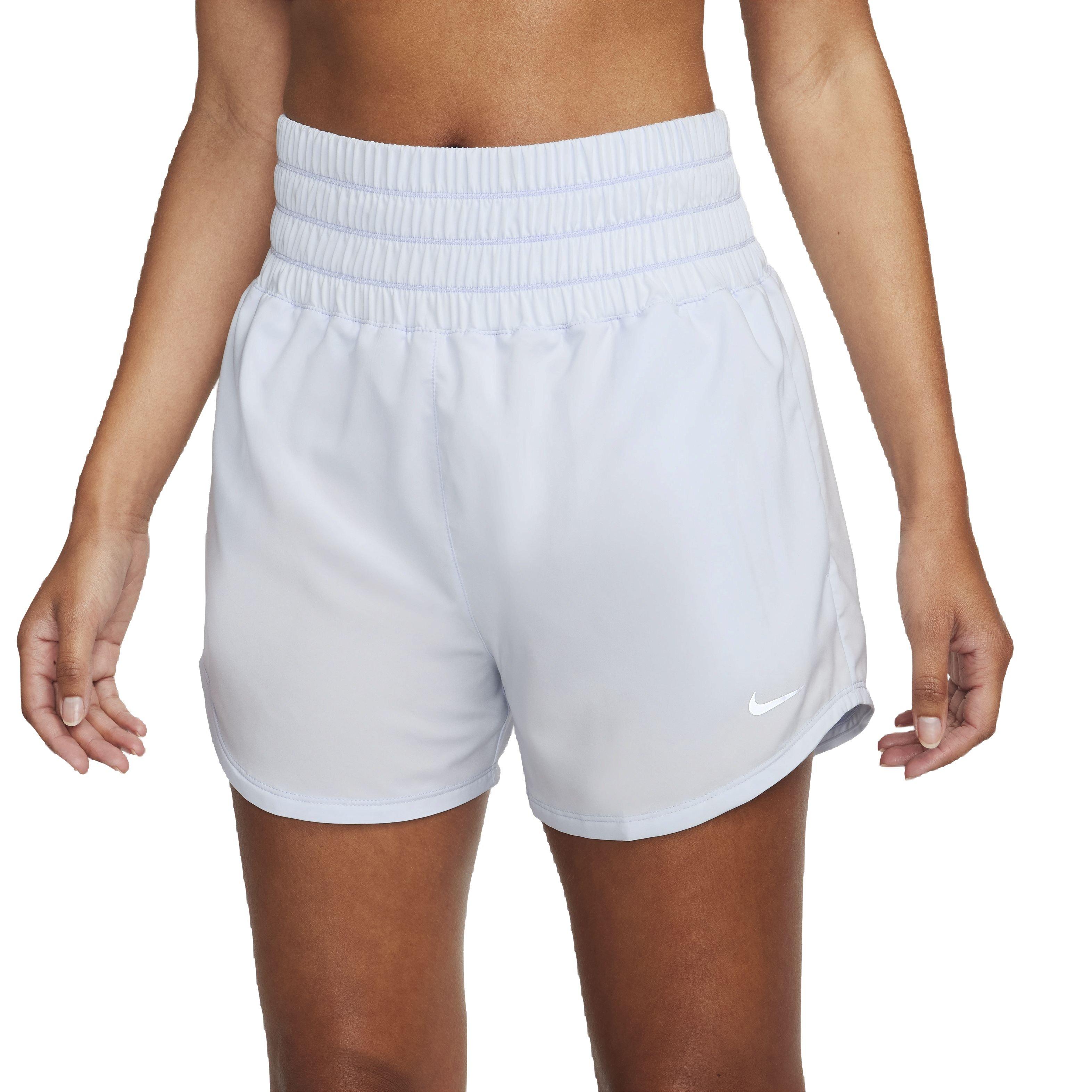 Nike Women's One Dri-FIT Ultra HW 3" Brief-Lined Shorts - LT BLUE Thumbnail View 1
