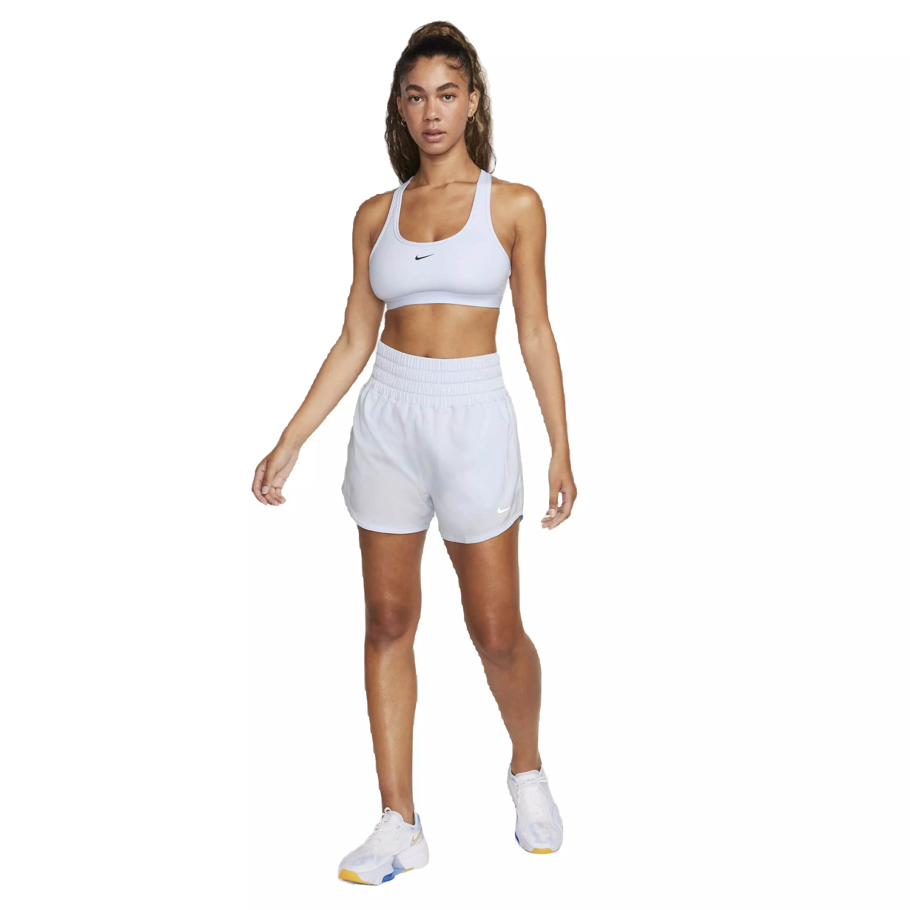 Nike Women's One Dri-FIT Ultra HW 3" Brief-Lined Shorts - LT BLUE