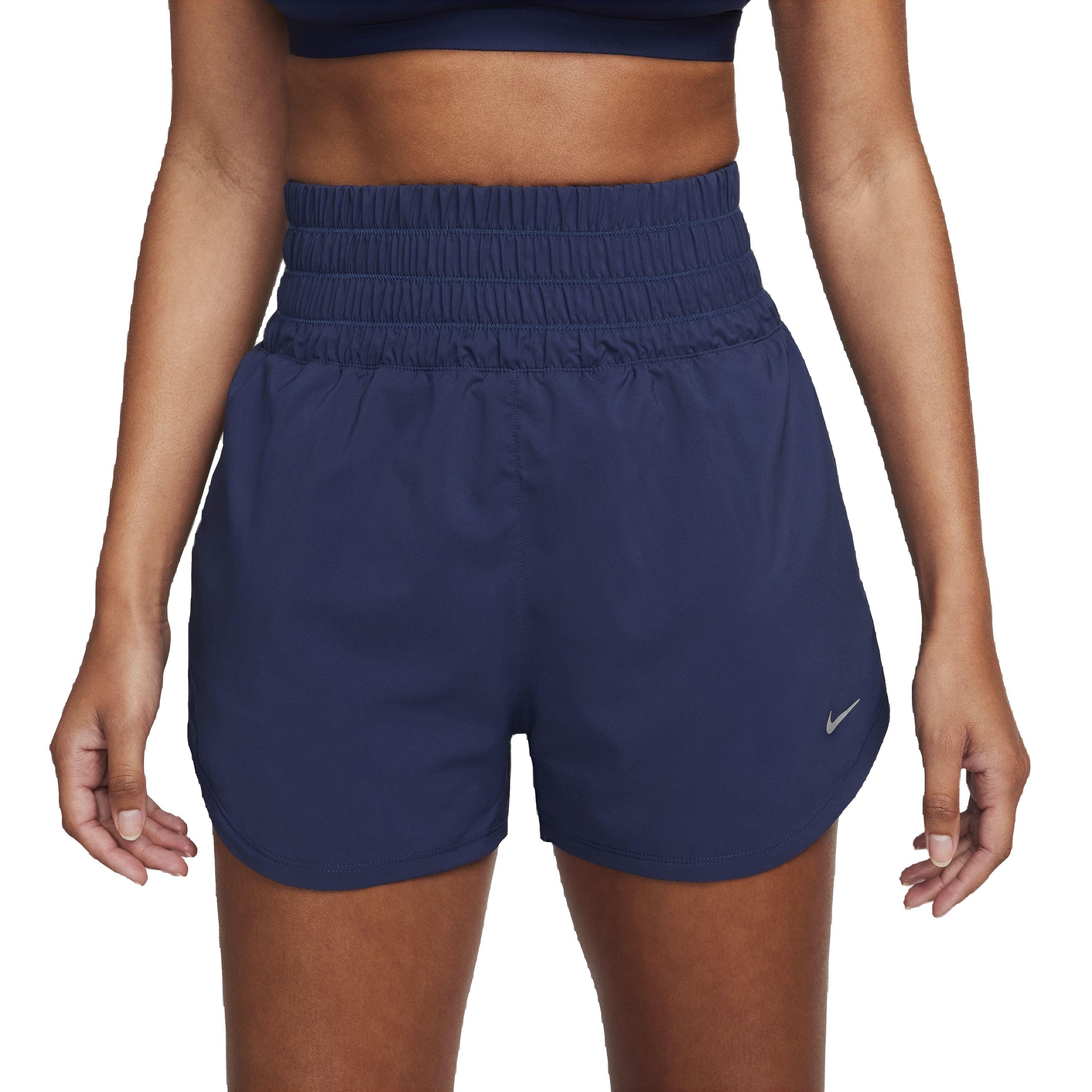 Nike Women's One Dri-FIT Ultra HW 3" Brief-Lined Shorts - NAVY Thumbnail View 1