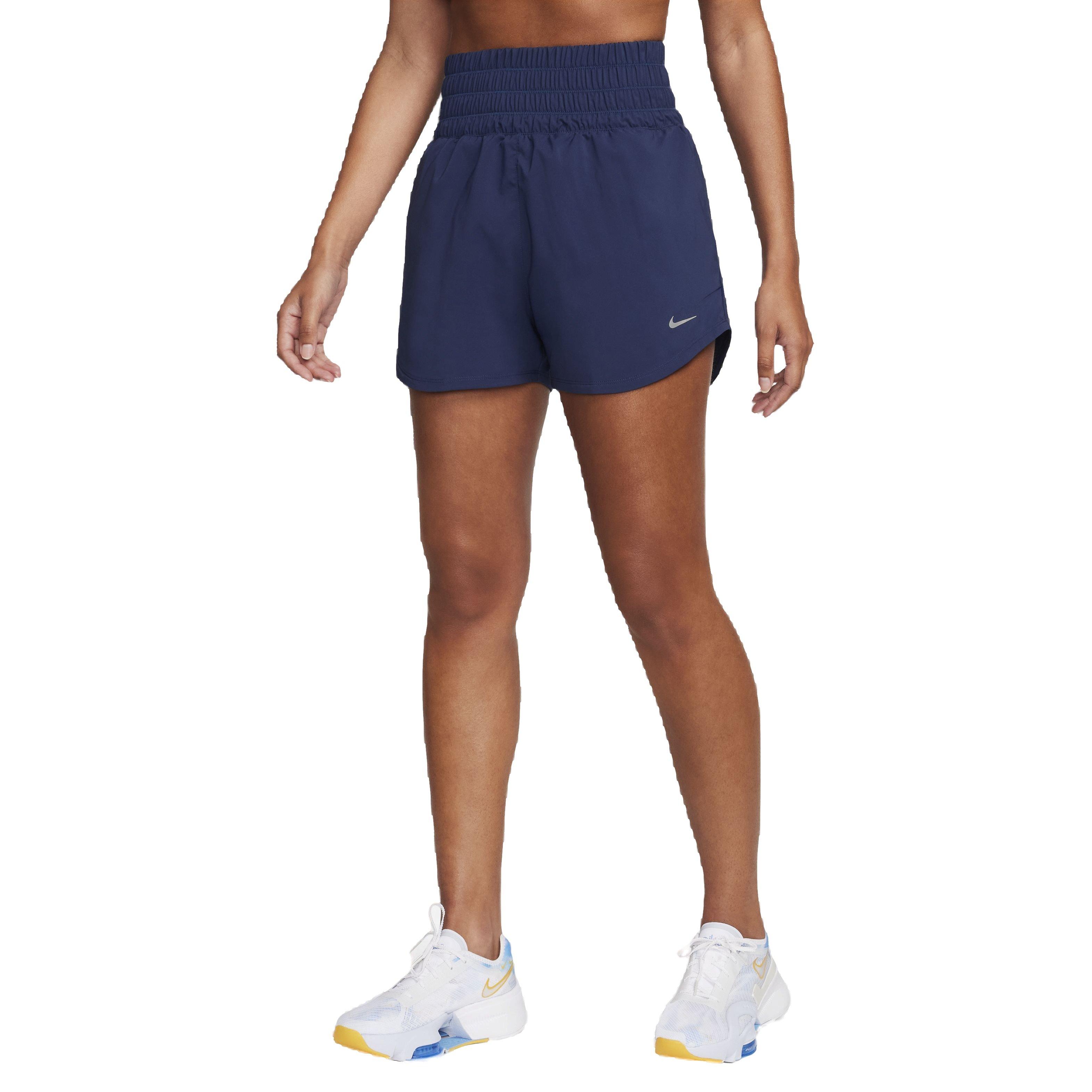 Nike Women's One Dri-FIT Ultra HW 3" Brief-Lined Shorts - NAVY Thumbnail View 5