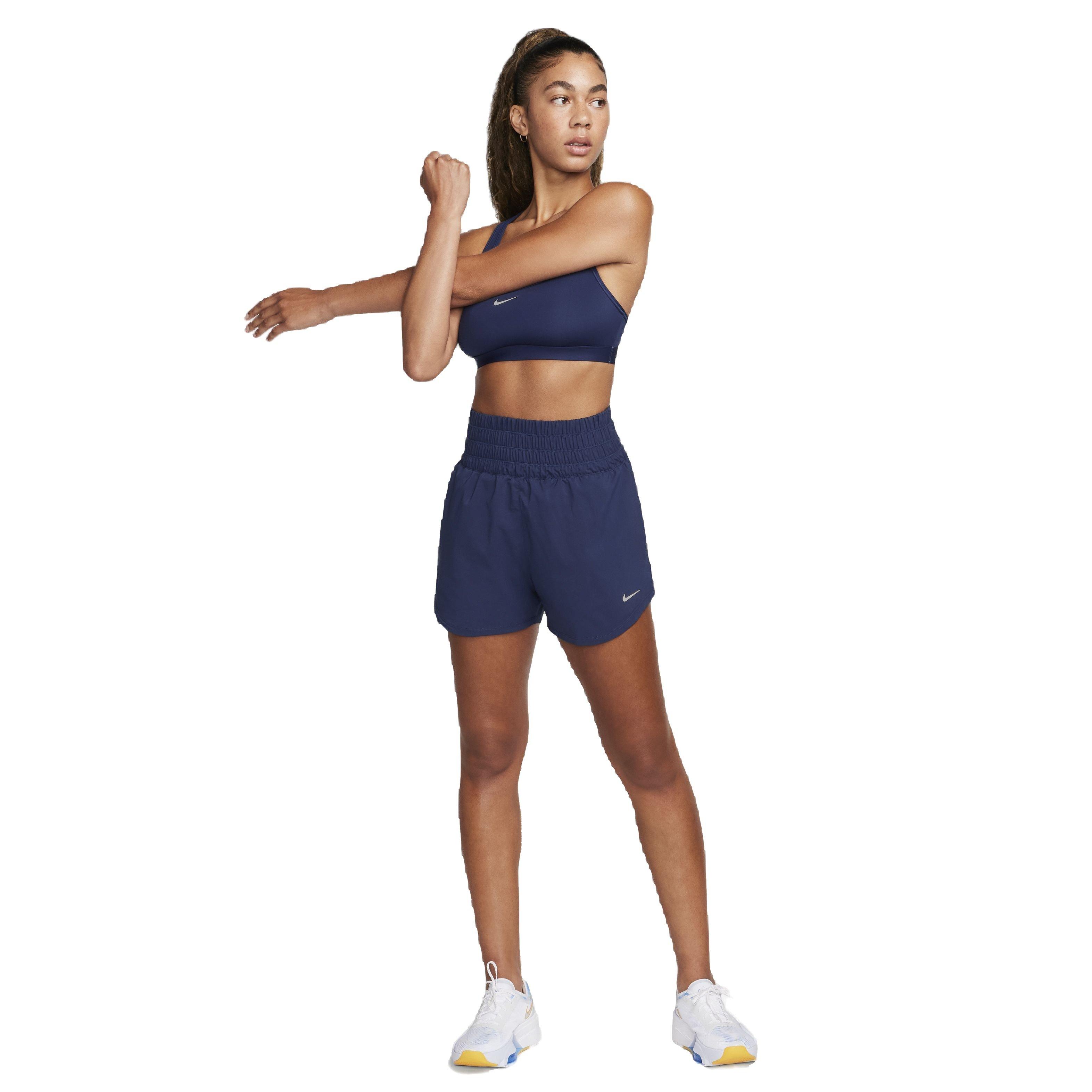 Nike Women's One Dri-FIT Ultra HW 3" Brief-Lined Shorts - NAVY Thumbnail View 6