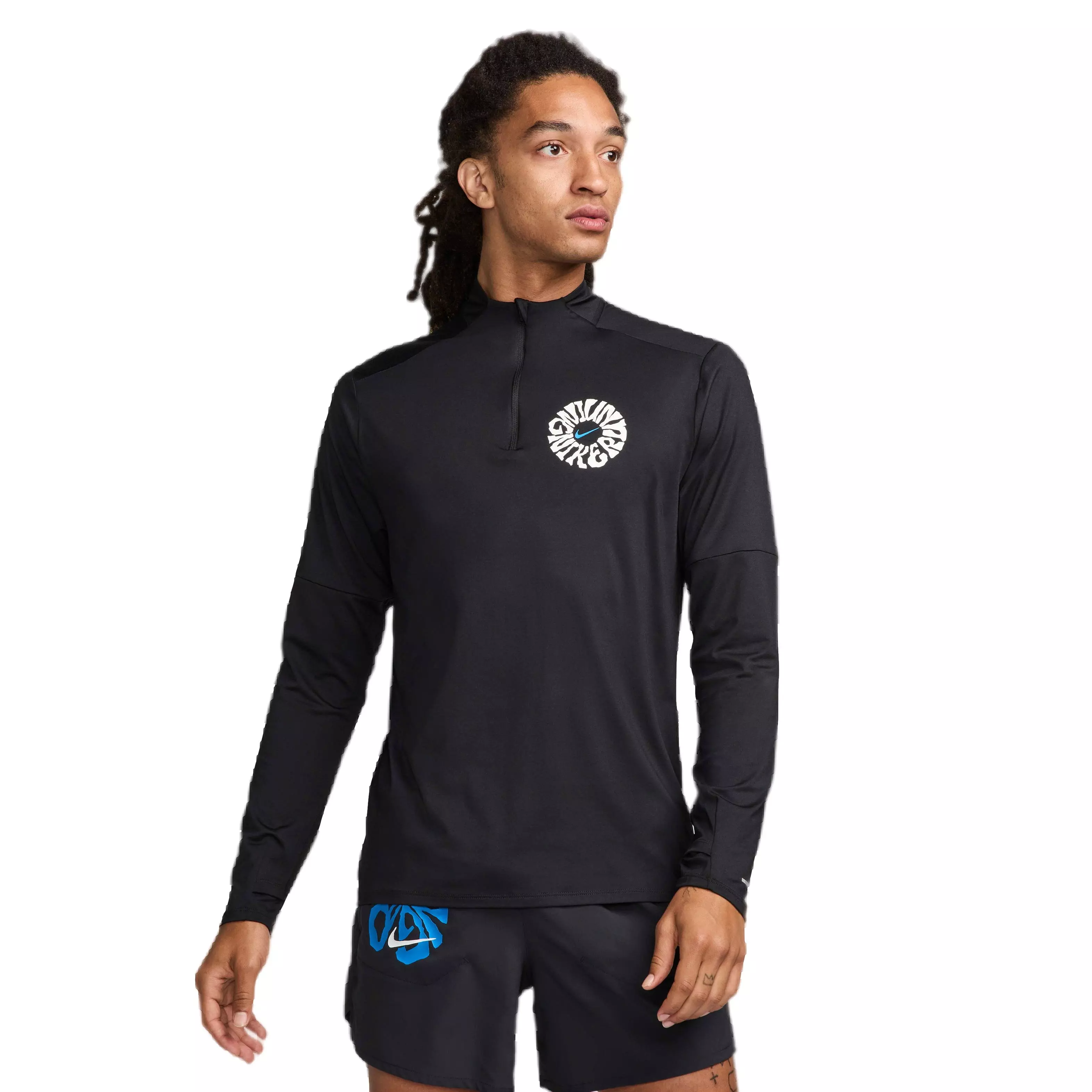 Nike Men's Dri-FIT Element Energy 1/4-Zip Running Top - BLACK