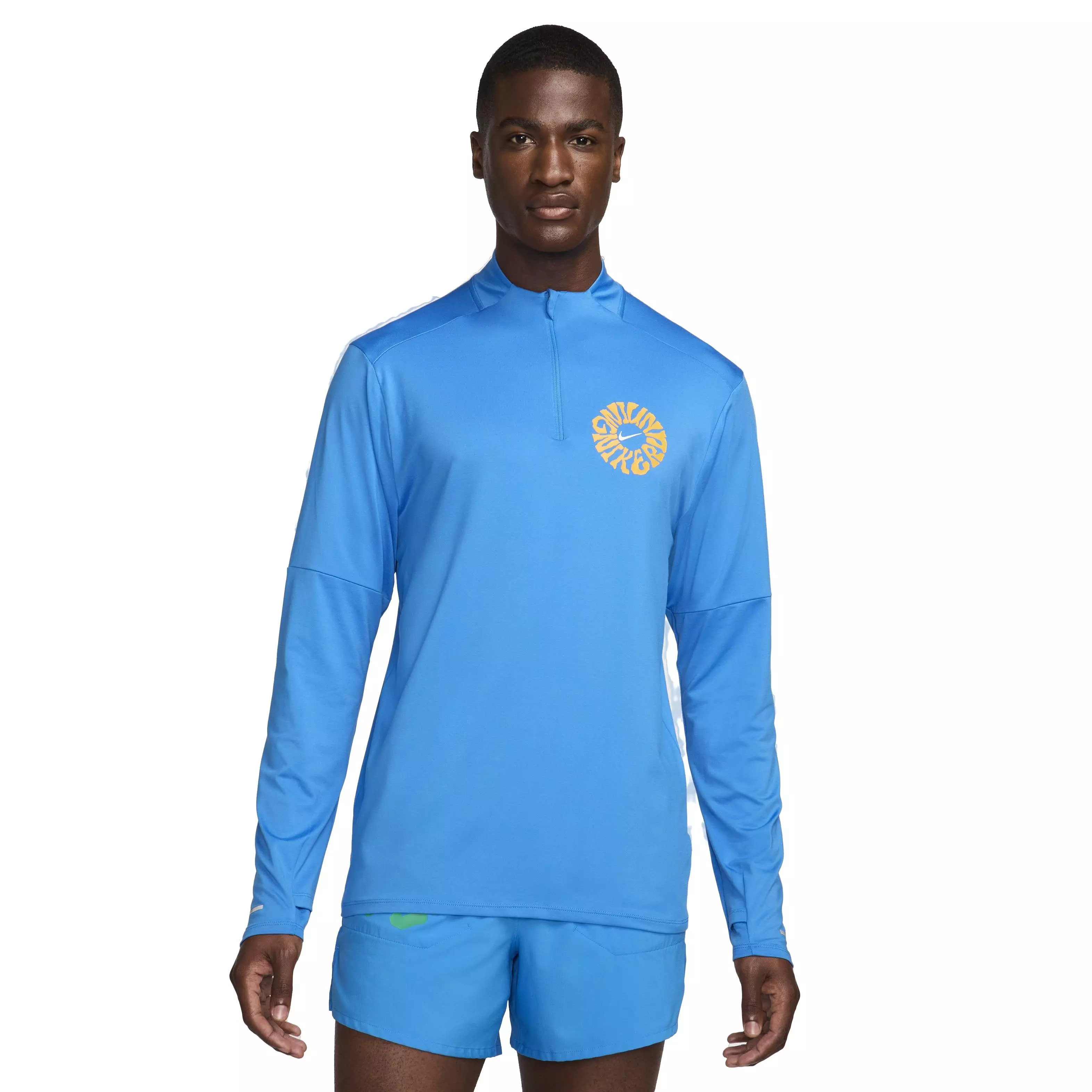 Nike Men's Dri-FIT Element Energy 1/4-Zip Running Top - BLUE