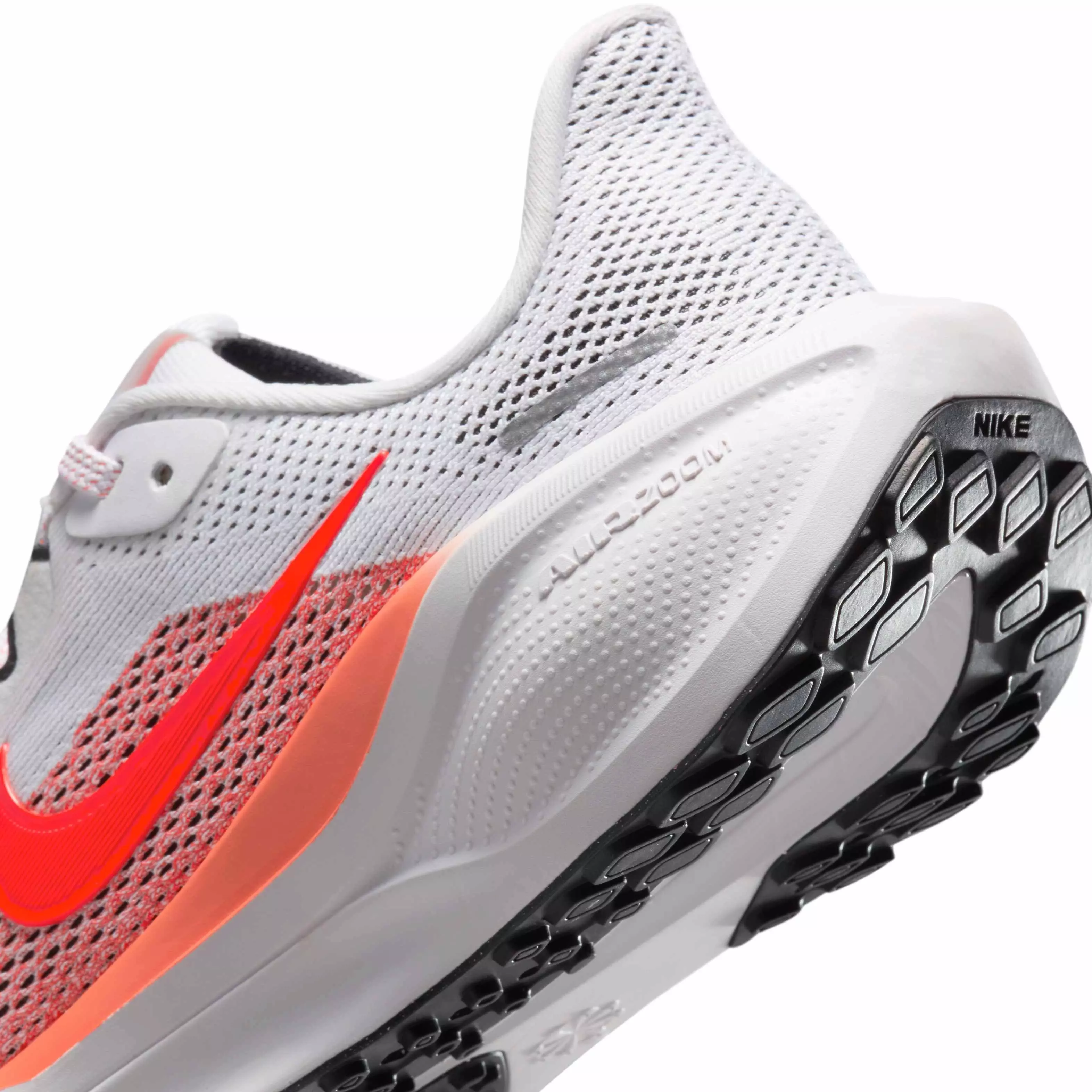 Nike Pegasus 41 "White/Magic Ember/Black/Bright Crimson" Grade School Boys' Running Shoe - WHITE/EMBER/BLACK/CRIMSON