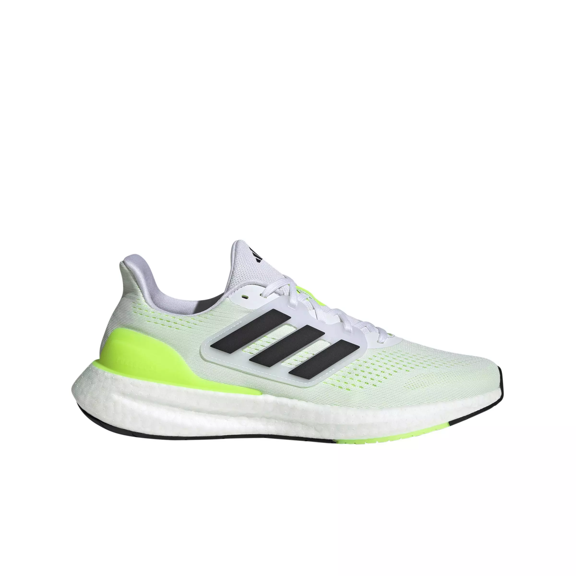adidas Pureboost 23 "Ftwr White/Core Black/Luclem" Men's Running Shoe - WHITE/BLACK/LUCLEM