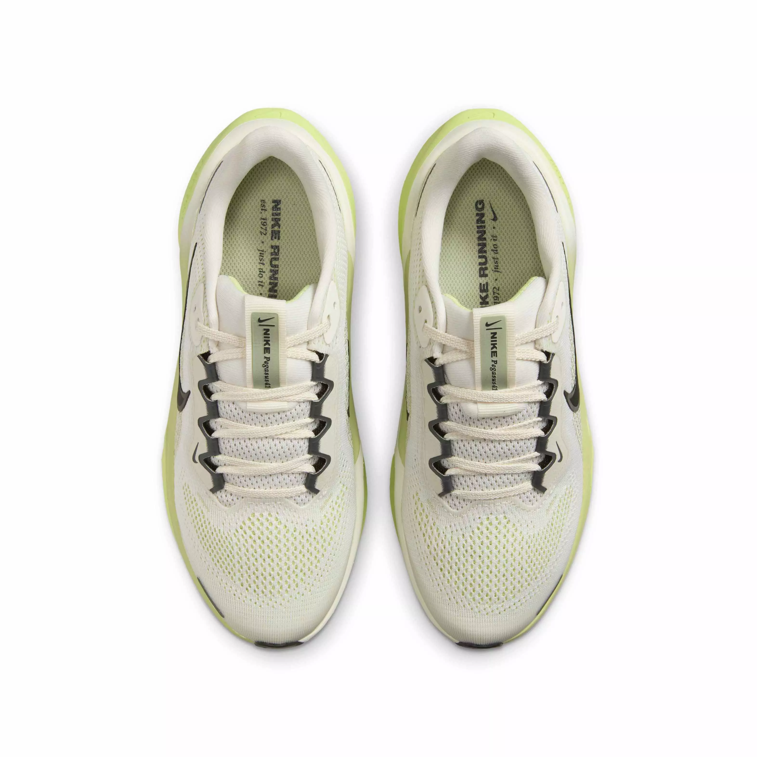 Nike Pegasus 41 "Pale Ivory/Limelight/Olive Aura/Sequoia" Grade School Boys' Running Shoe - IVORY/LIMELIGHT/OLIVE/SEQUOIA