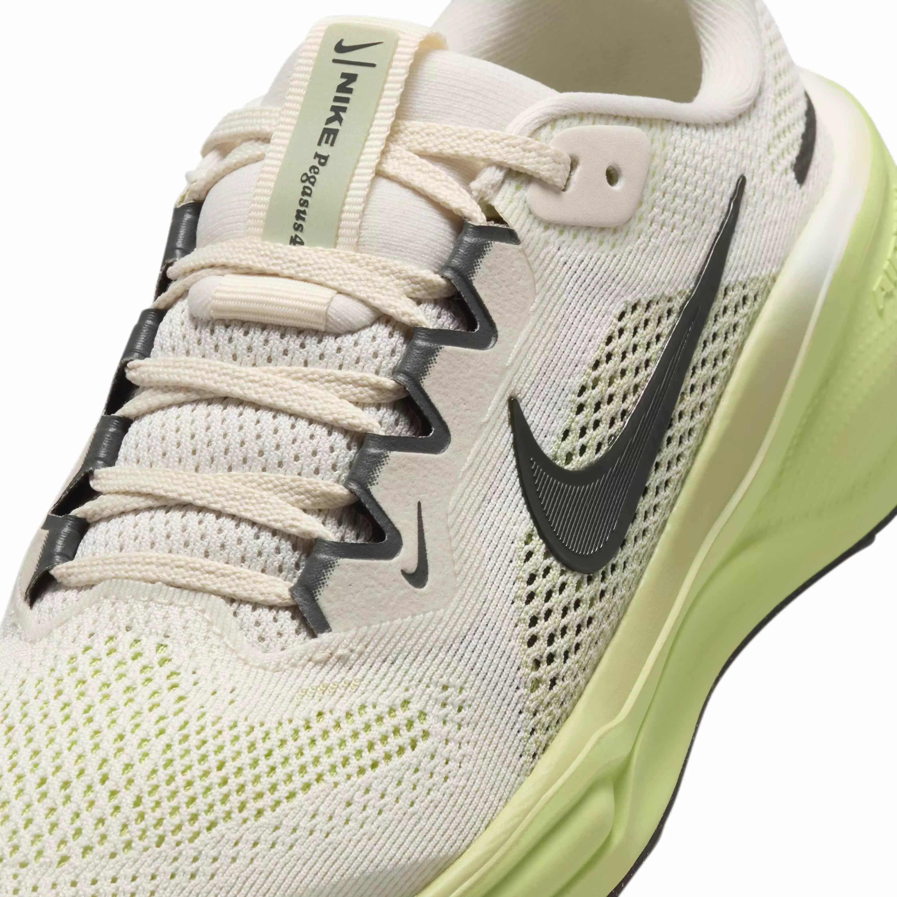Nike Pegasus 41 "Pale Ivory/Limelight/Olive Aura/Sequoia" Grade School Boys' Running Shoe - IVORY/LIMELIGHT/OLIVE/SEQUOIA