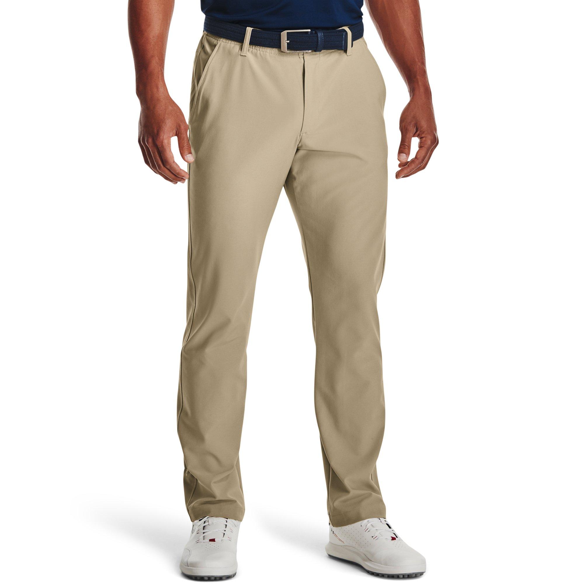 Under Armour Men's Beige Drive Pants - GREEN/GREY Thumbnail View 1