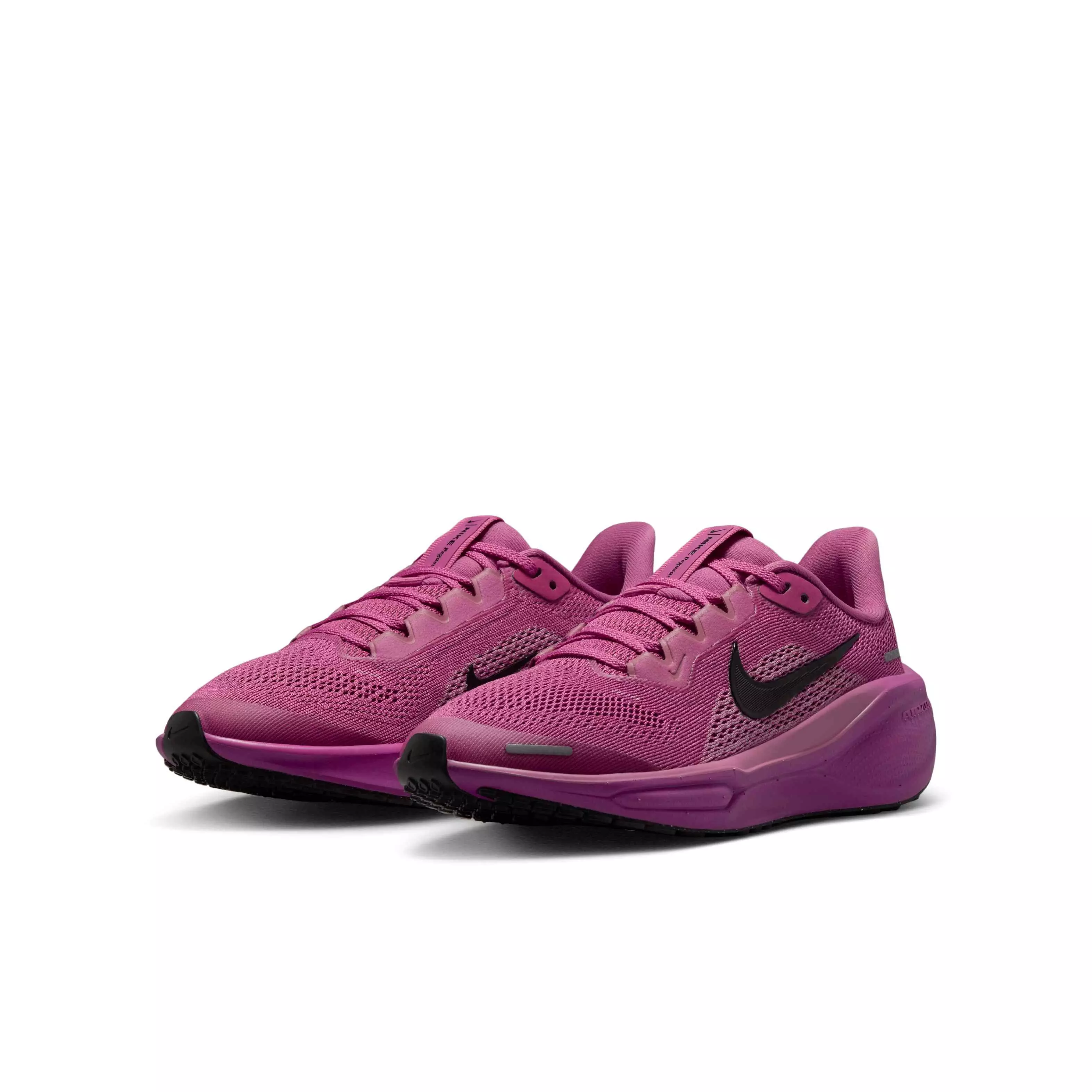 Nike Pegasus 41 "Cosmic Fuchsia/Red Plum/Elemental Pink/Off Noir" Grade School Boys' Running Shoe - FUCHSIA/RED/PINK/OFF NOIR