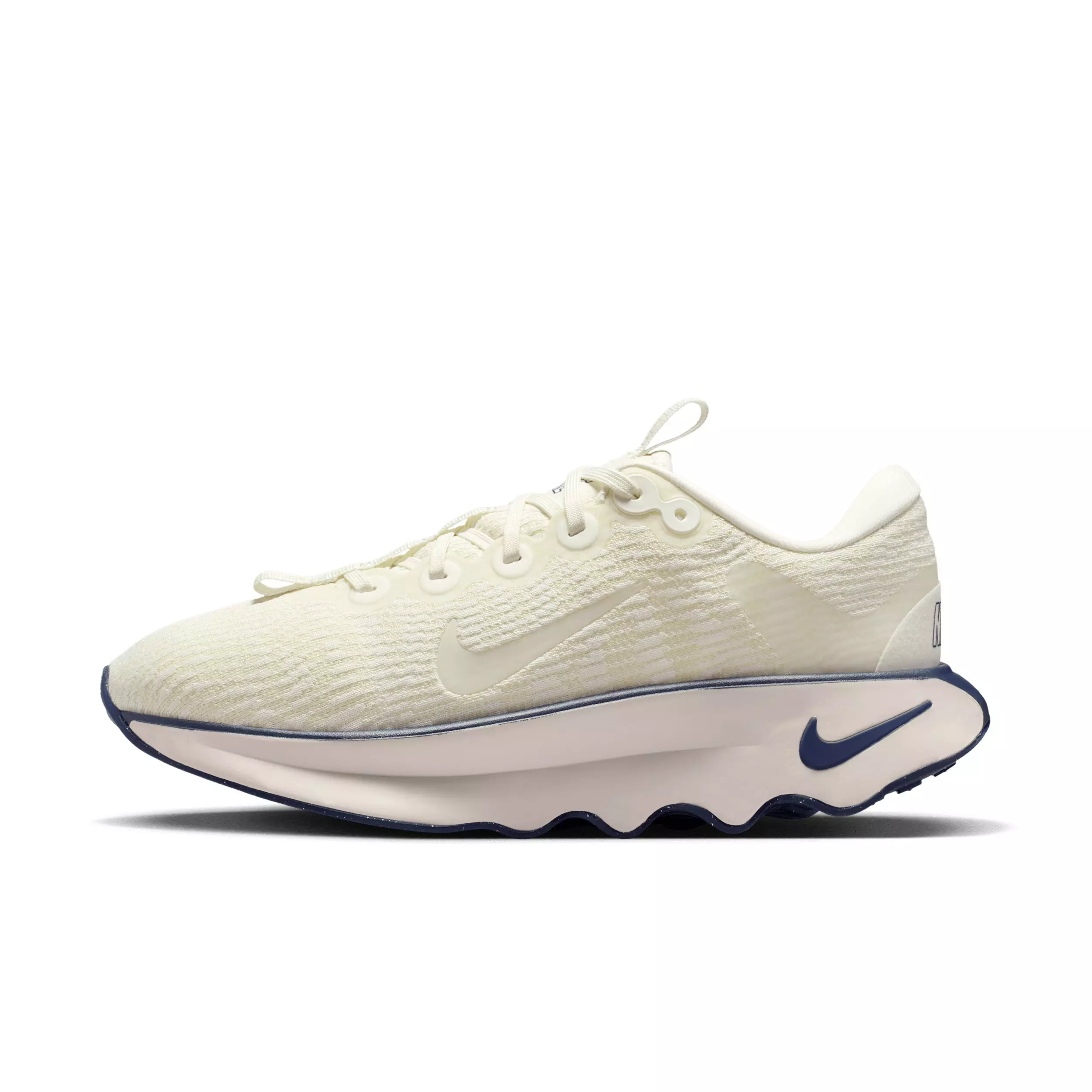 Nike Motiva "Sail/Coconut Milk/Light Orewood Brown/Midnight Navy" Women's Walking Shoe - SAIL/MILK/LT BROWN/NAVY