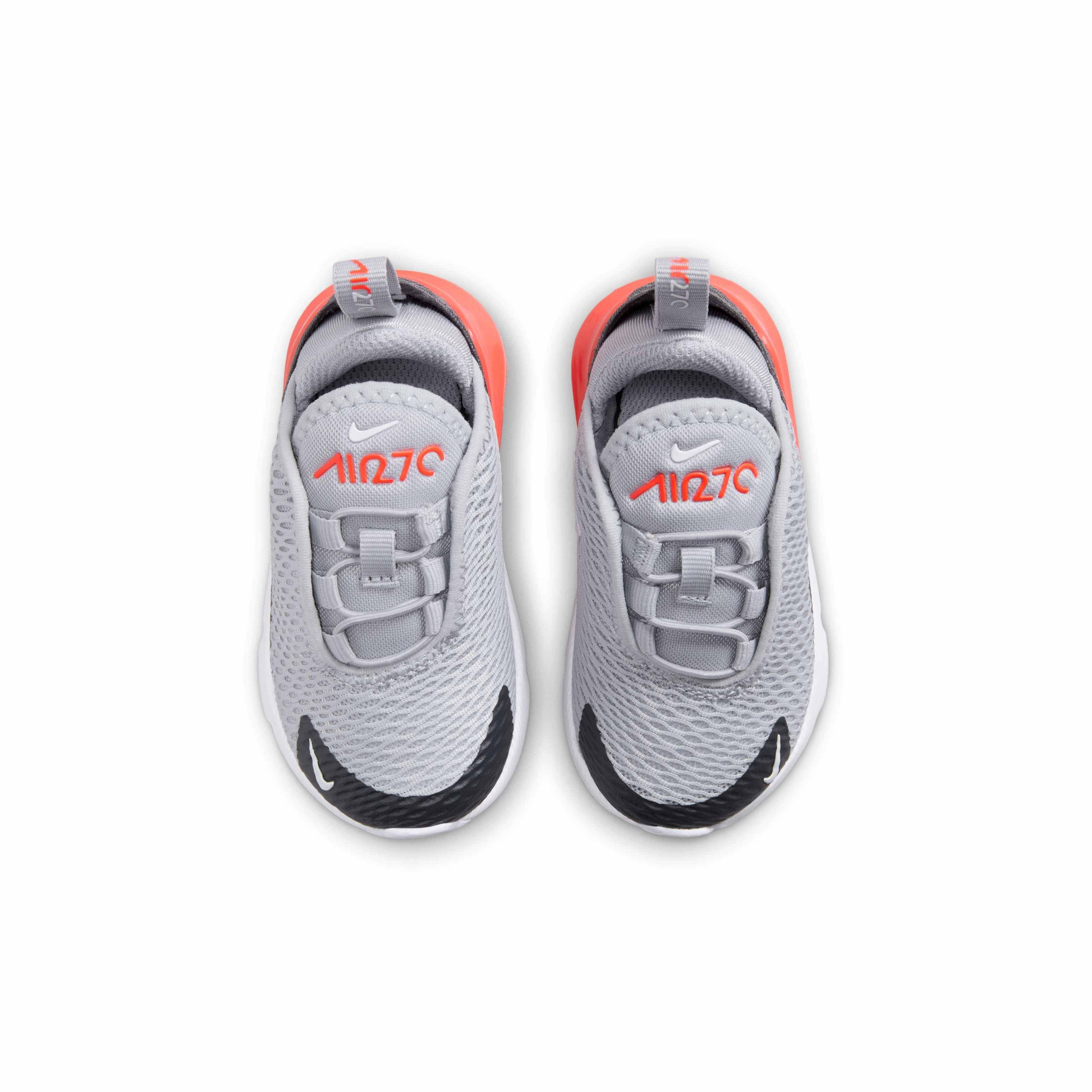 Nike Air Max 270 Infant Boys' "Wolf Grey/Anthracite/Bright Crimson/White" Shoe