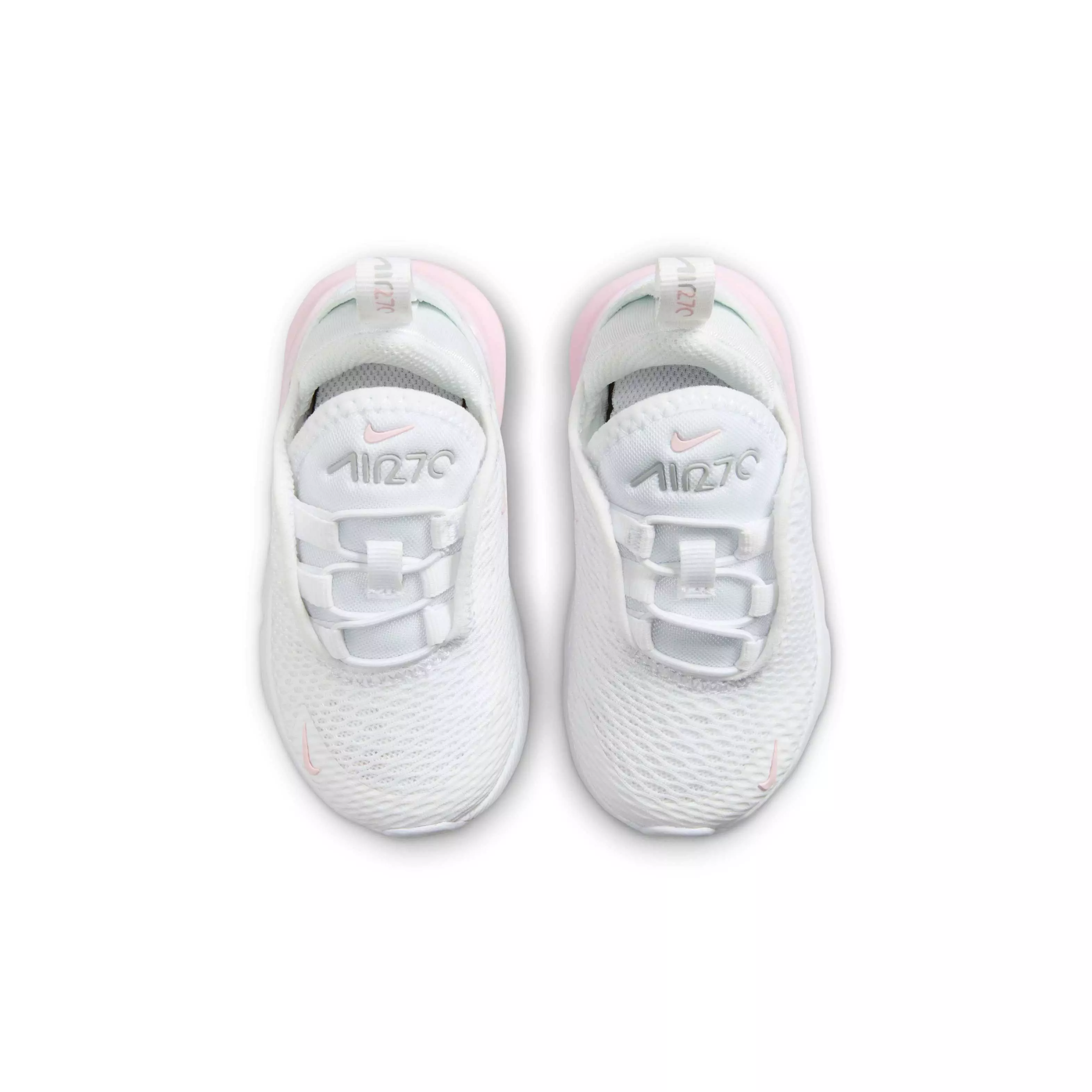 Nike Air Max 270 "White/Light Smoke Grey/Pink Foam" Infant Girls' Shoe - WHITE/LT GREY/PINK