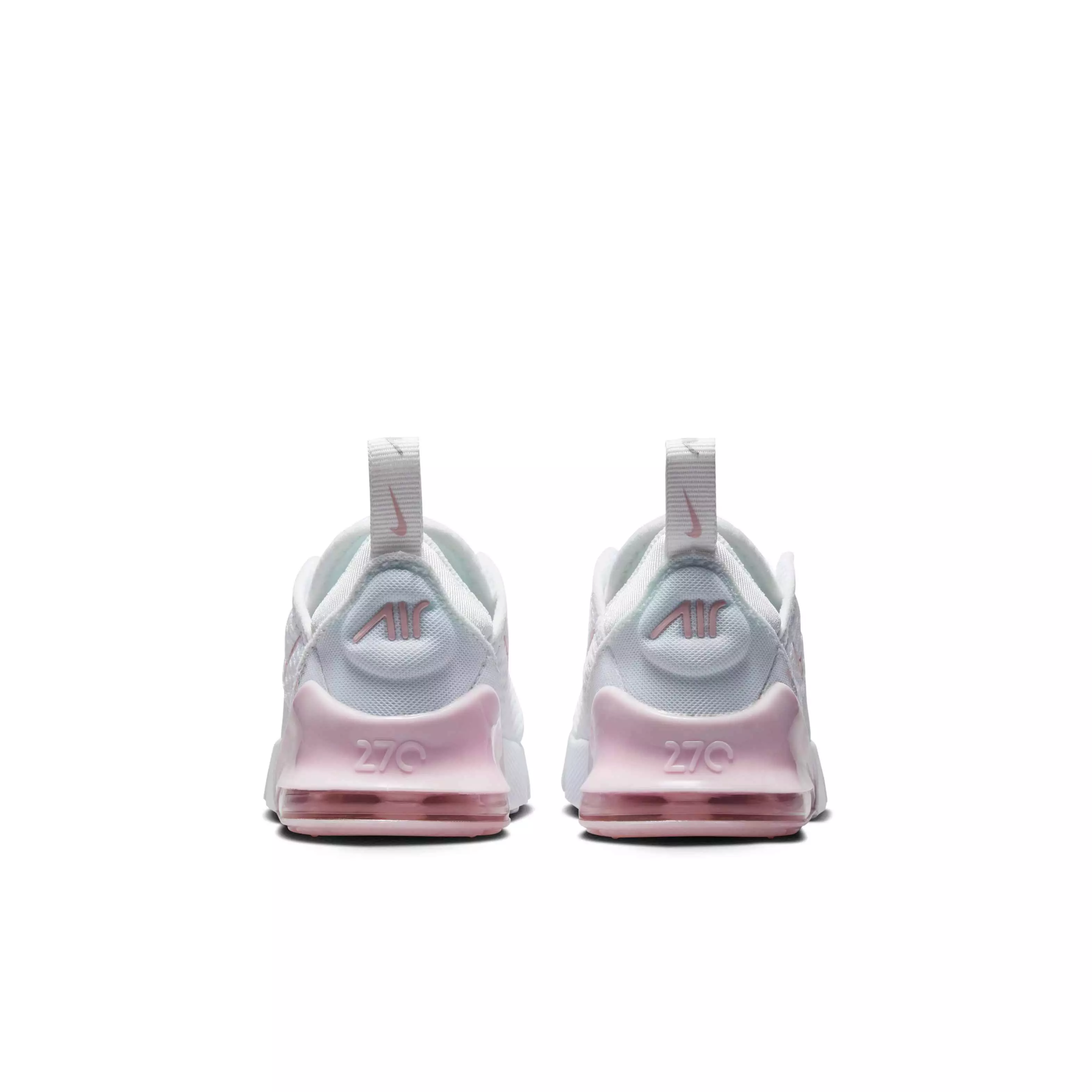 Nike Air Max 270 "White/Light Smoke Grey/Pink Foam" Infant Girls' Shoe - WHITE/LT GREY/PINK