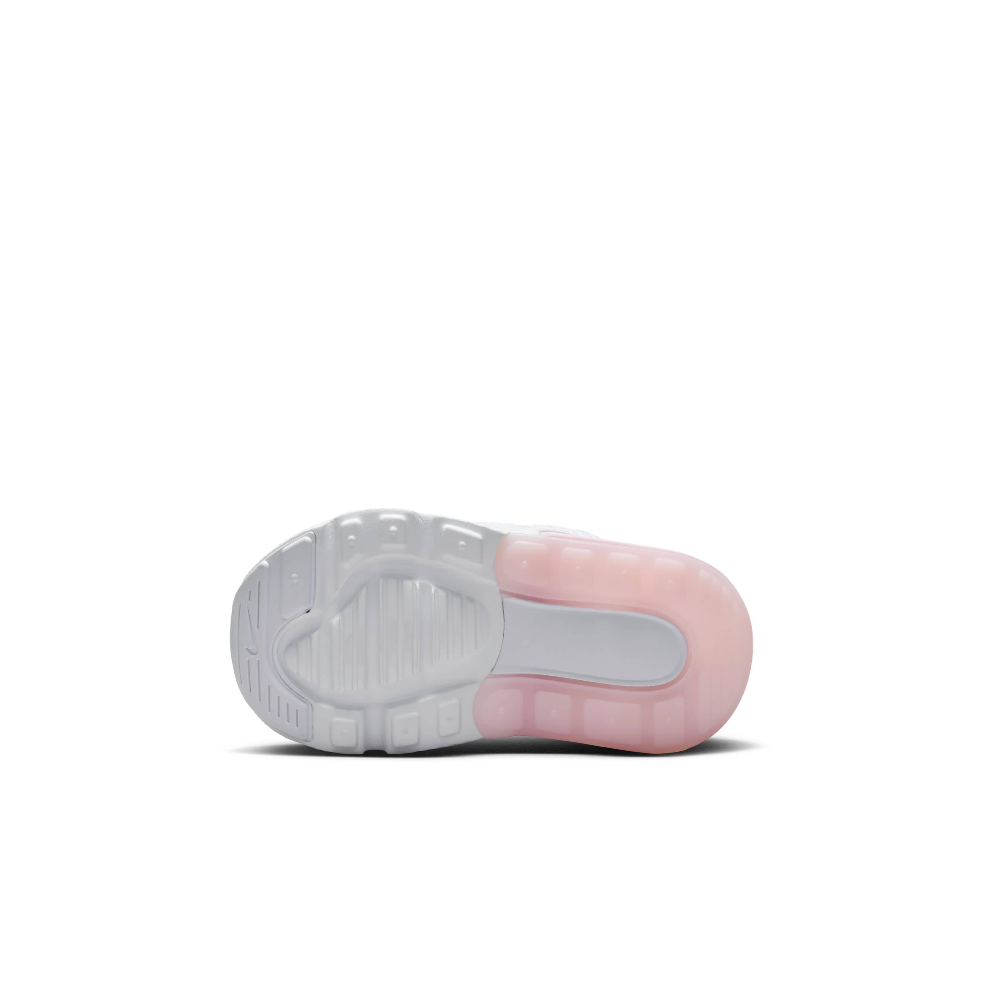 Nike Air Max 270 Infant Girls' "White/Light Smoke Grey/Pink Foam" Shoe