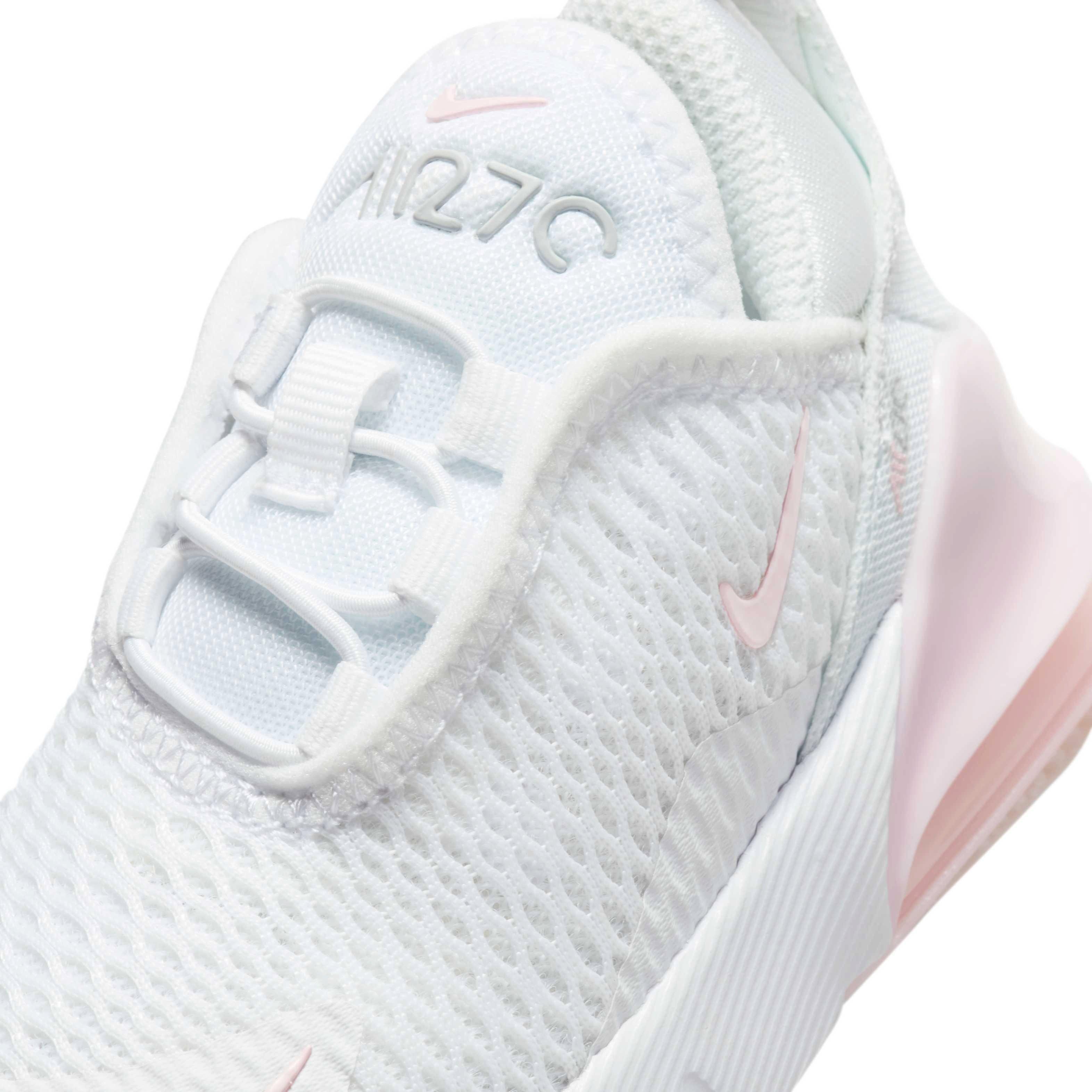 Nike Air Max 270 Infant Girls' "White/Light Smoke Grey/Pink Foam" Shoe