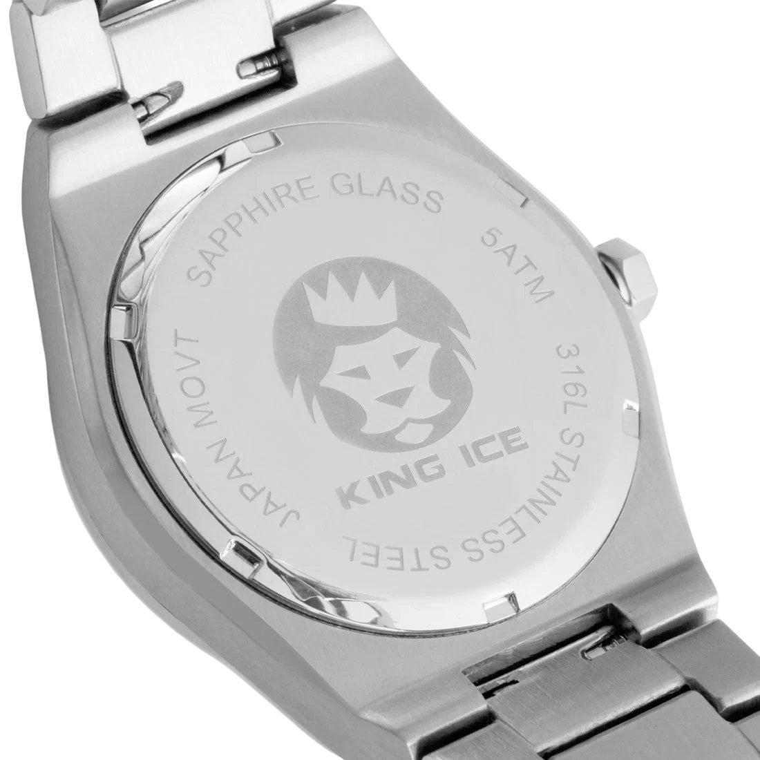 King Ice Artic I Watch - White Gold/Blue - WHITE GOLD/BLUE