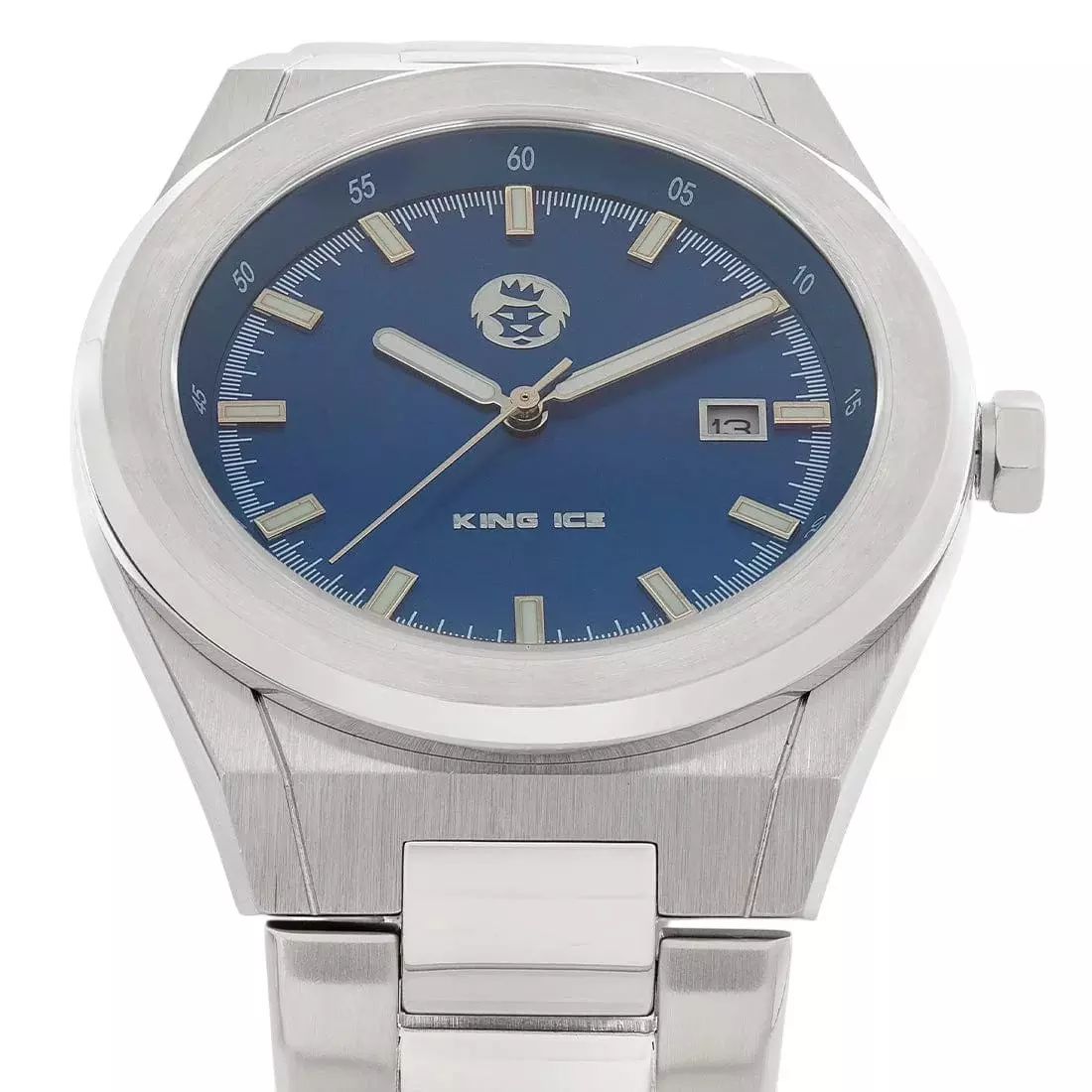 King Ice Artic I Watch - White Gold/Blue - WHITE GOLD/BLUE