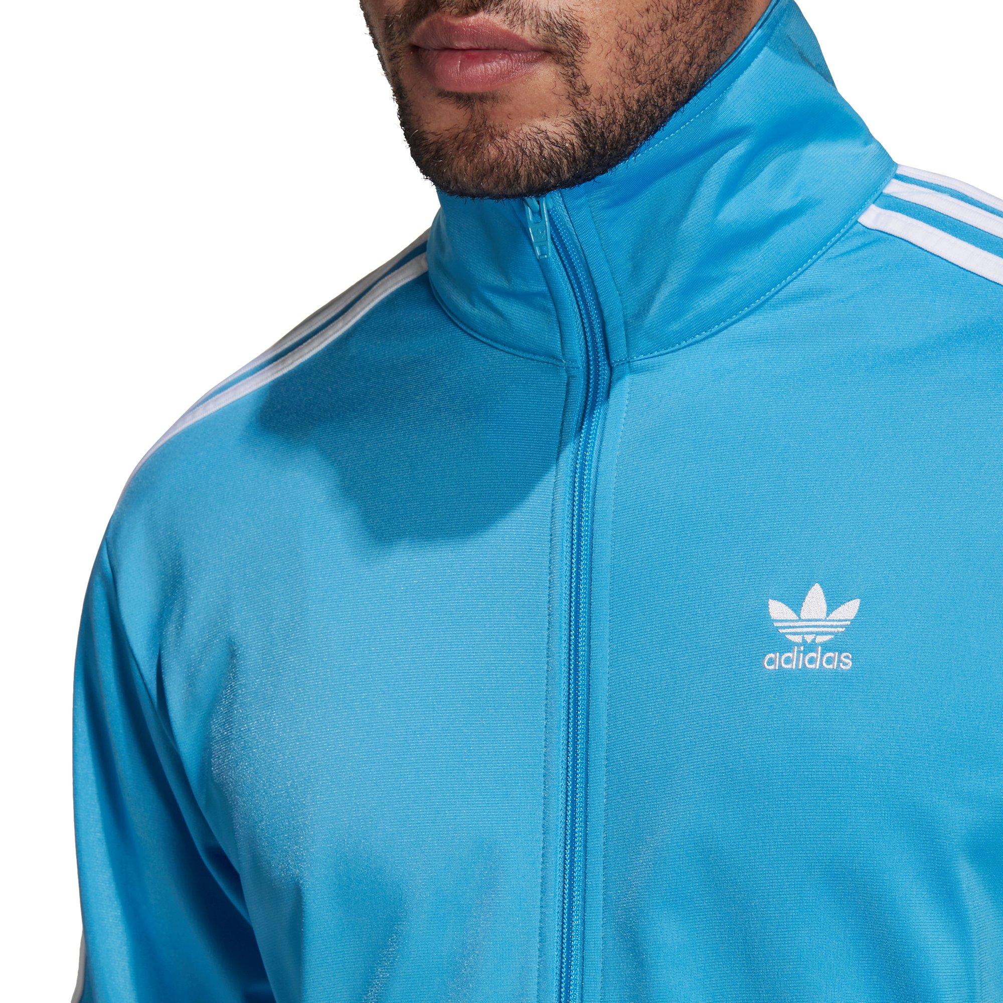 adidas Originals Men\'s Hibbett City Classics Gear - - Firebird Track Jacket Blue Adicolor 