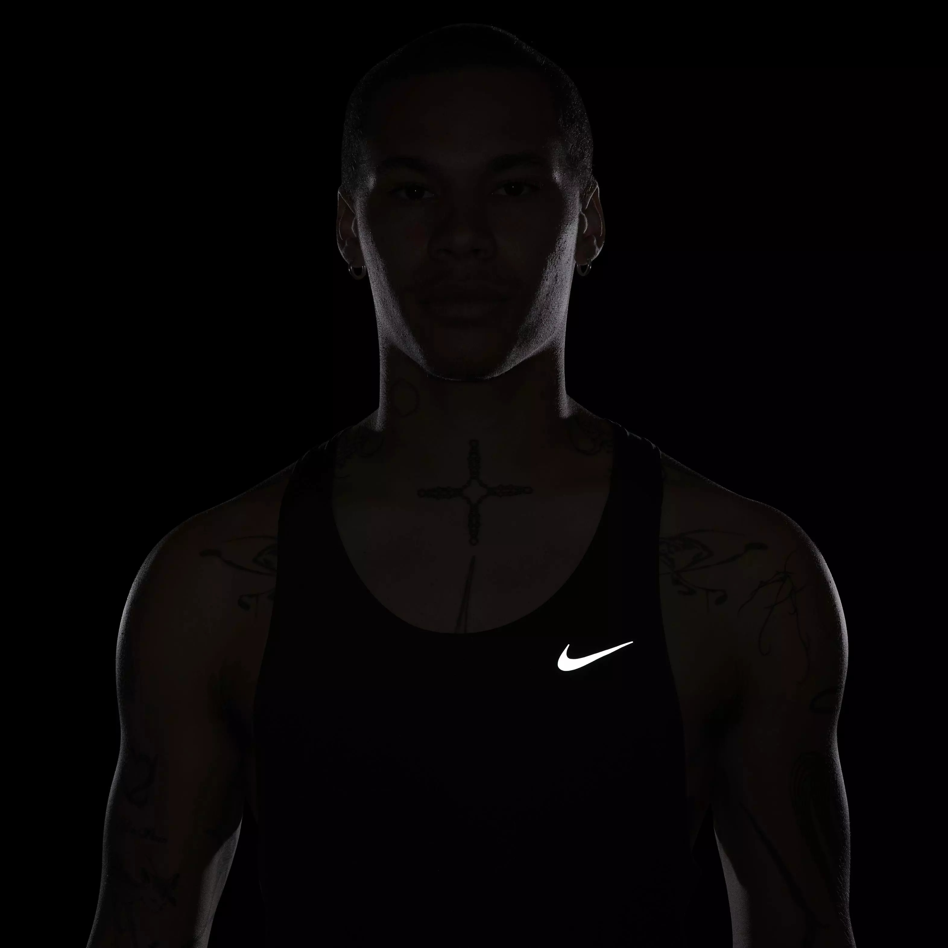 Nike Men's Fast Dri-FIT Running Singlet - BLACK