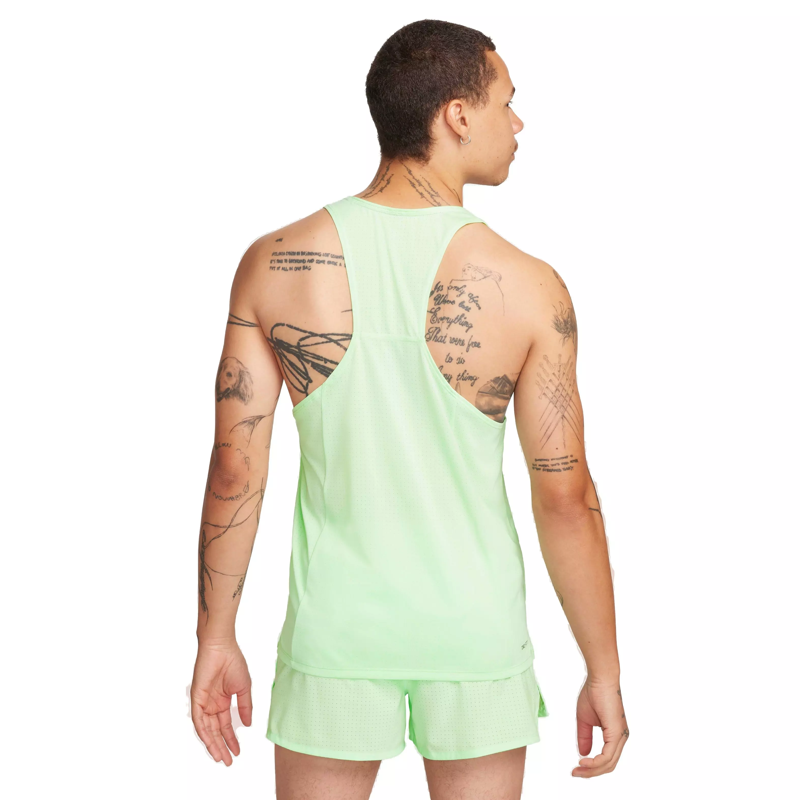 Nike Men's Fast Dri-FIT Running Singlet - GREEN