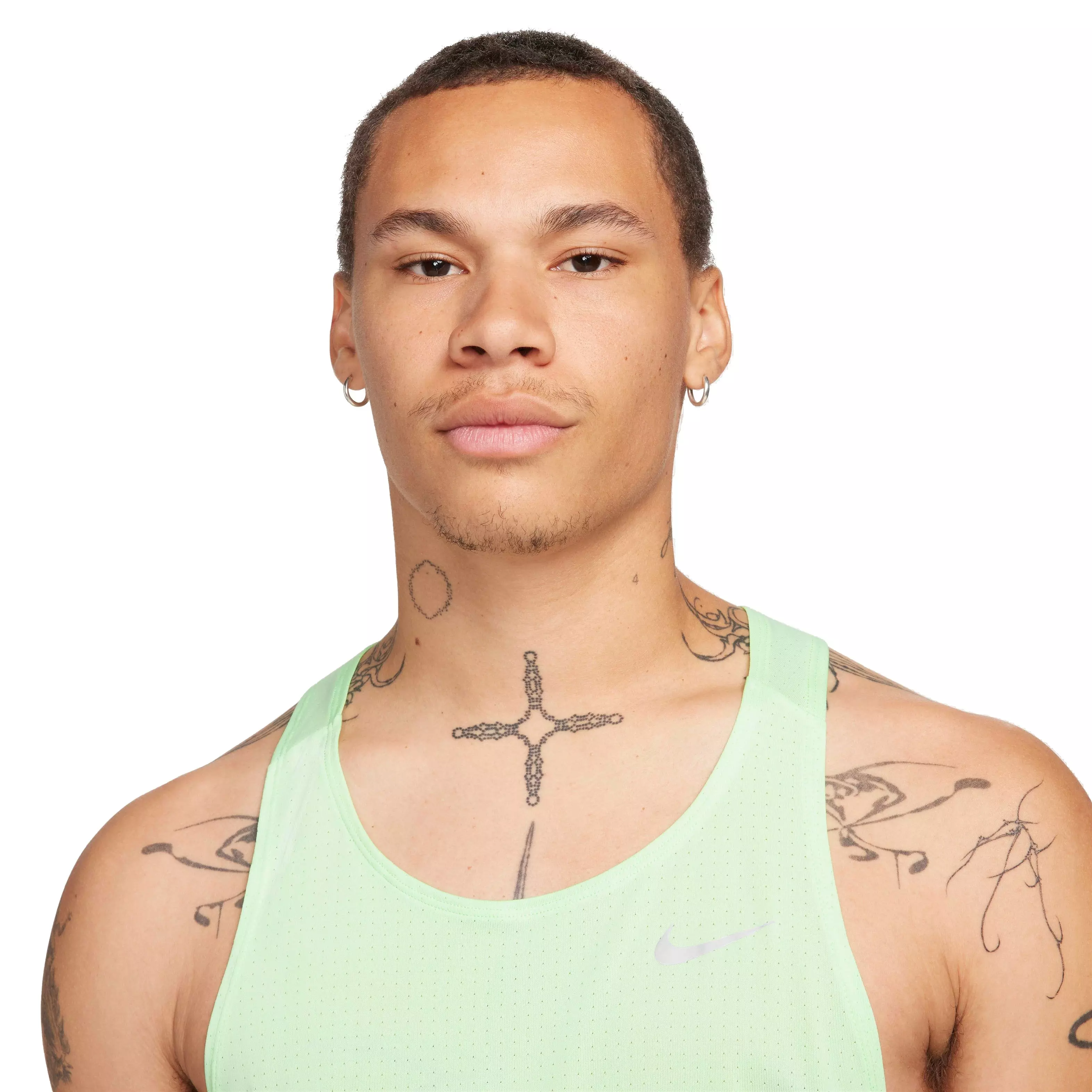 Nike Men's Fast Dri-FIT Running Singlet - GREEN