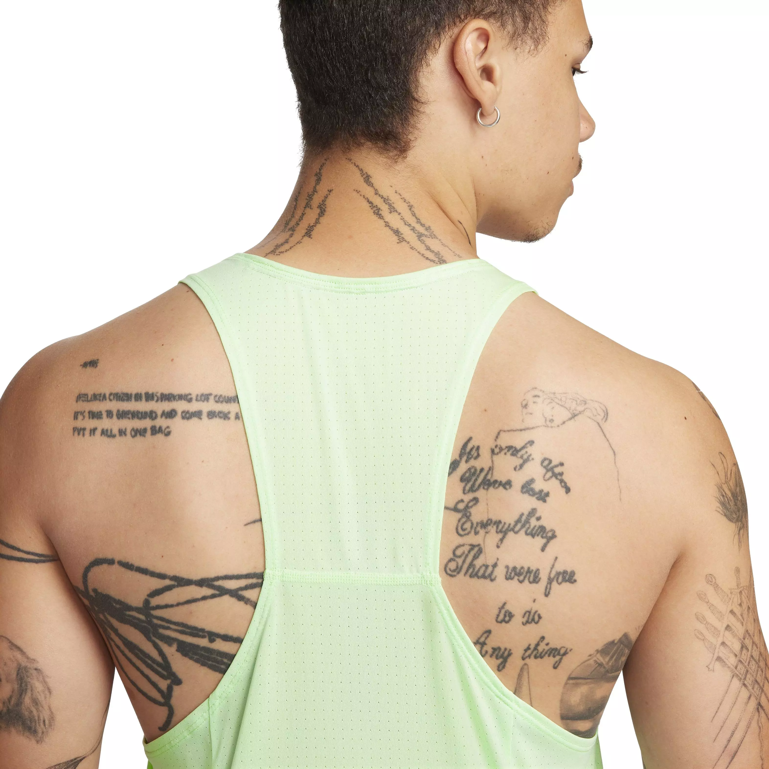 Nike Men's Fast Dri-FIT Running Singlet - GREEN