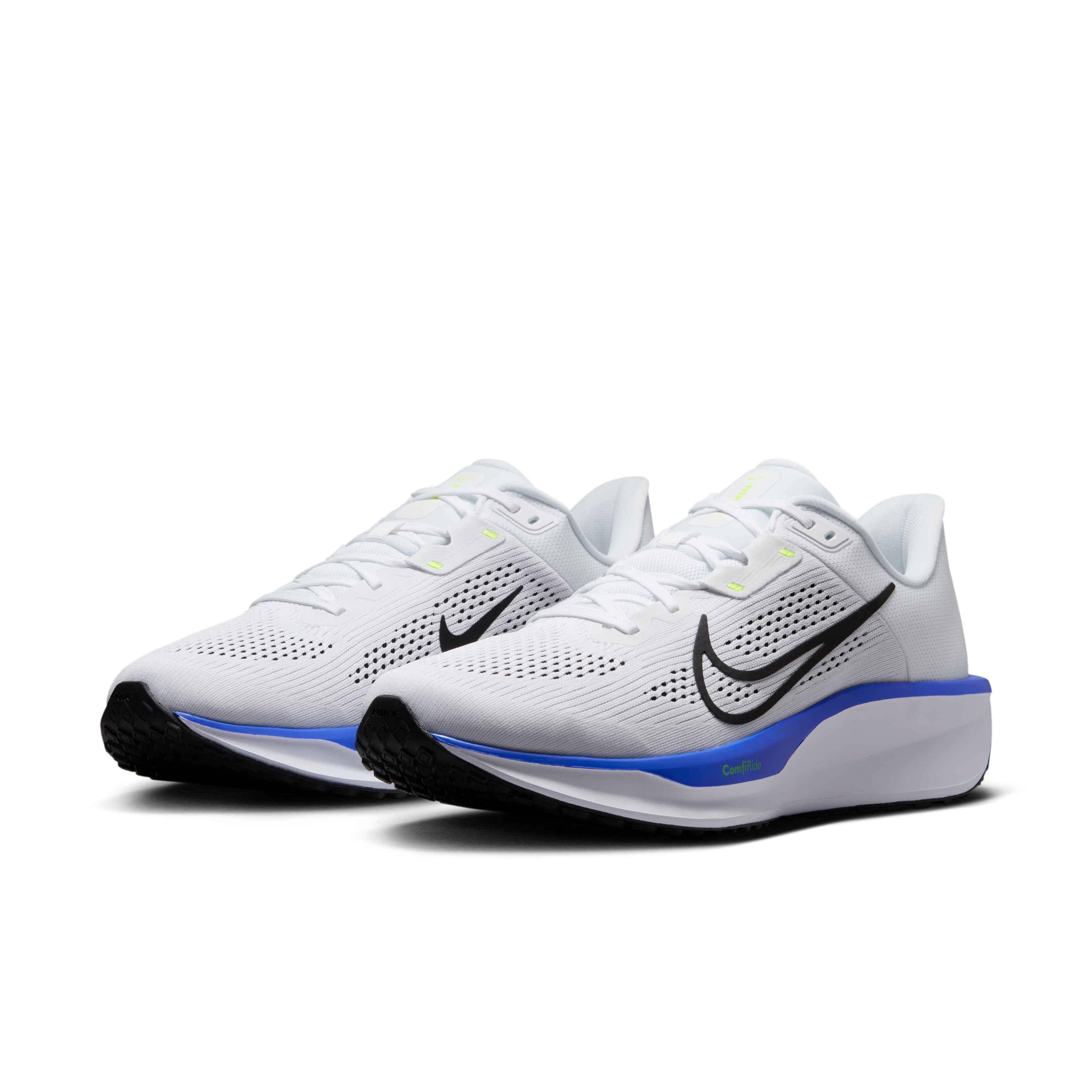 Nike Quest 6 "White/Hyper Royal/Volt/Black" Men's Running Shoe - WHITE/ROYAL/VOLT/BLACK Thumbnail View 3
