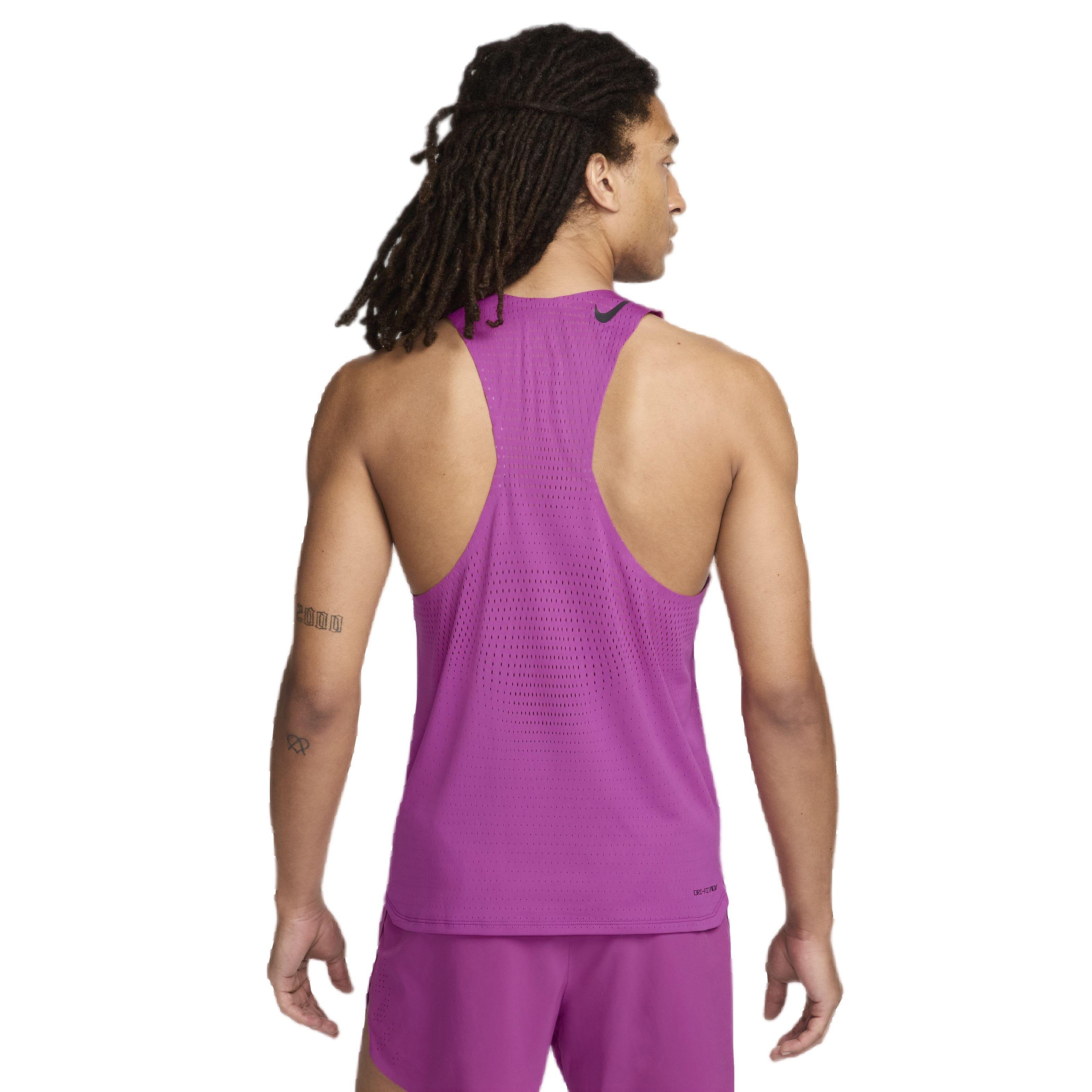 Nike AeroSwift Dri-FIT ADV Singlet, Purple | Hibbett