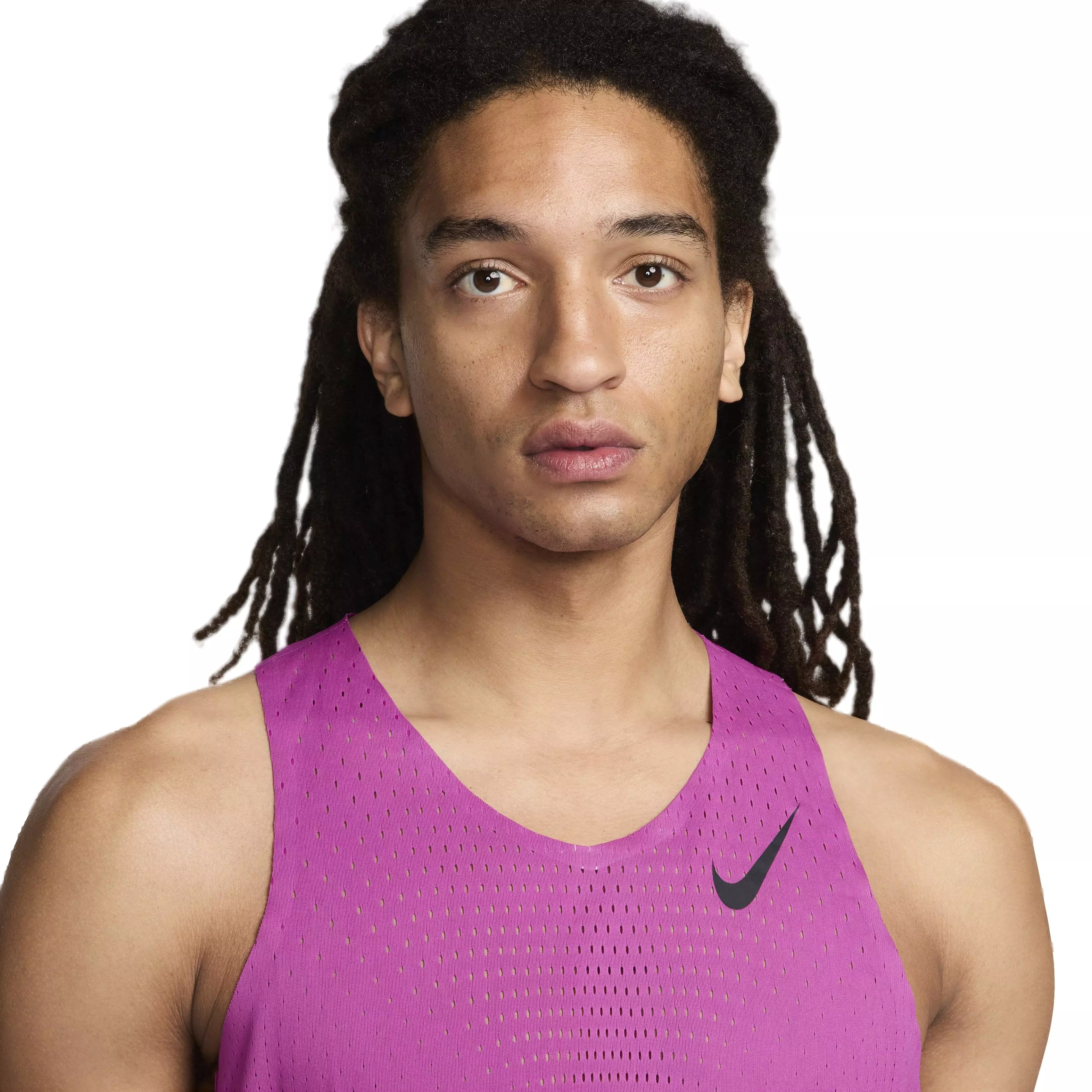 Nike Men's AeroSwift Dri-FIT ADV Running Singlet - Purple - PURPLE