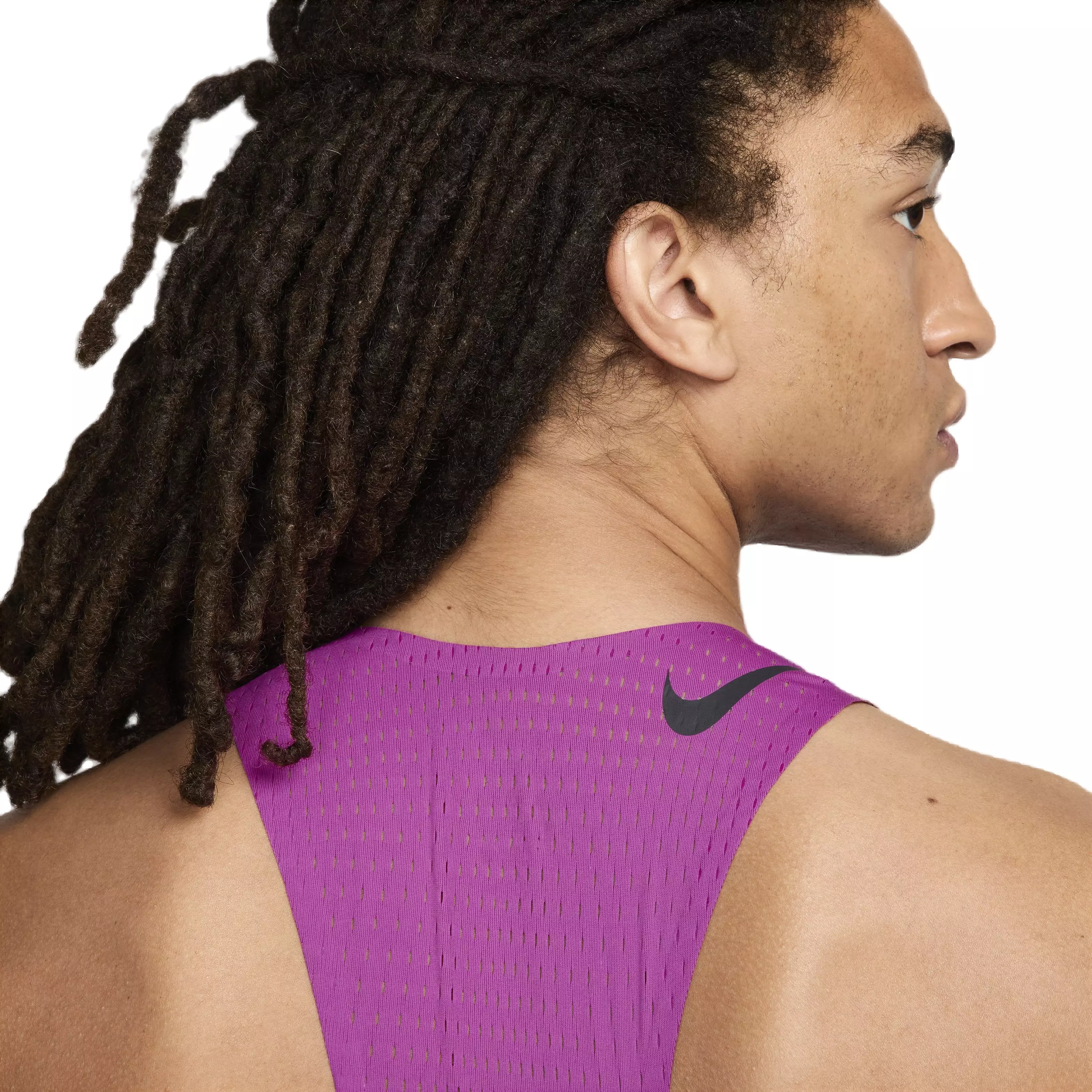 Nike Men's AeroSwift Dri-FIT ADV Running Singlet - Purple - PURPLE