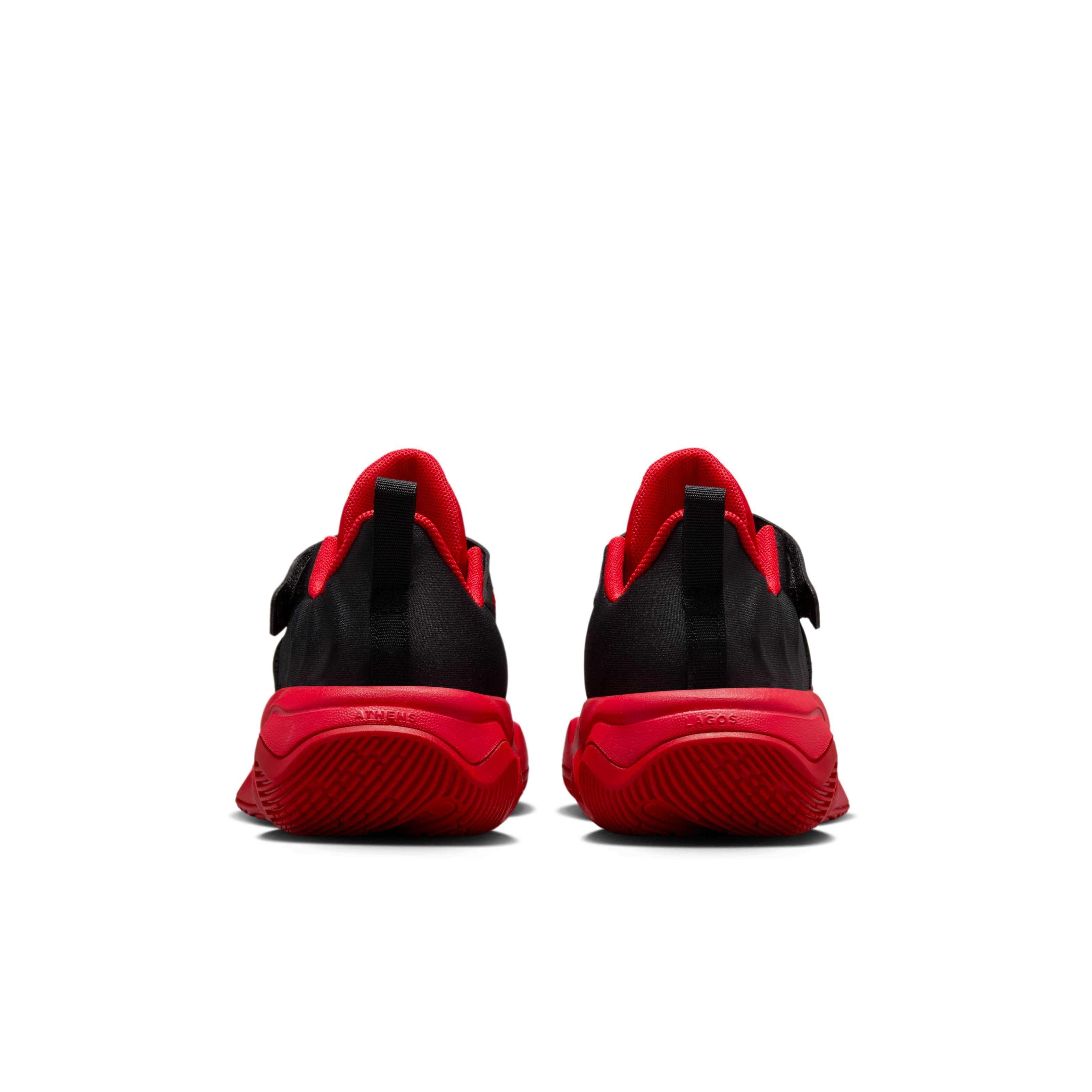 Nike Giannis Immortality 4 Preschool Boys' "Black/University Red/Team Red" Basketball Shoe
